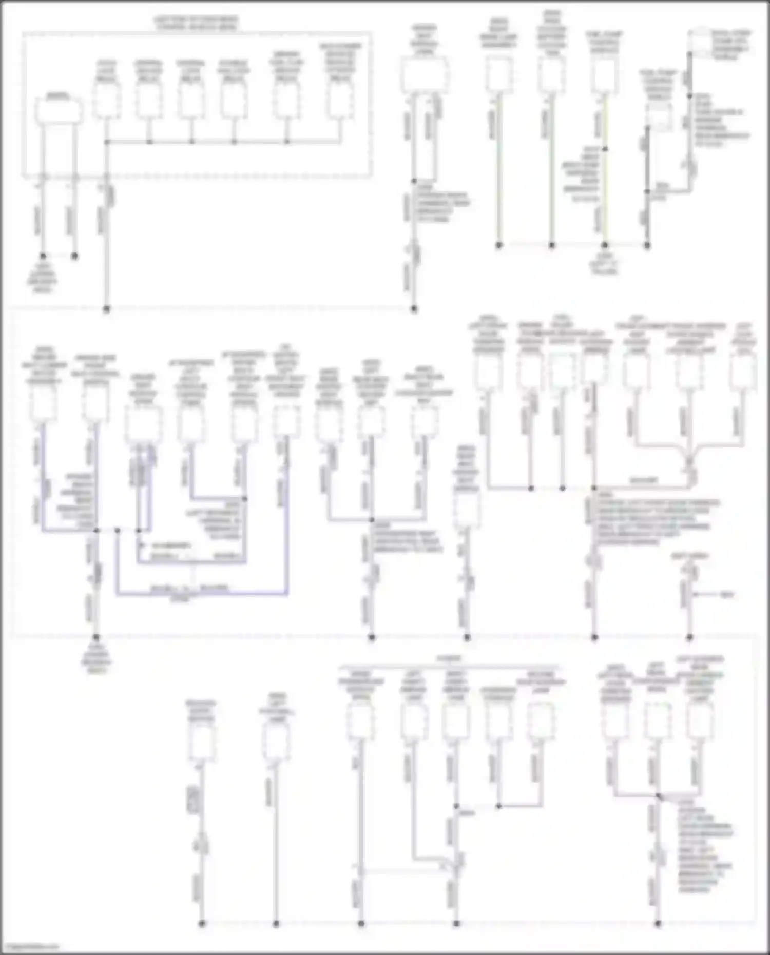 Wiring diagram left footwell lamp for Lincoln MKZ II facelift (2016-2020) (4 of 4)