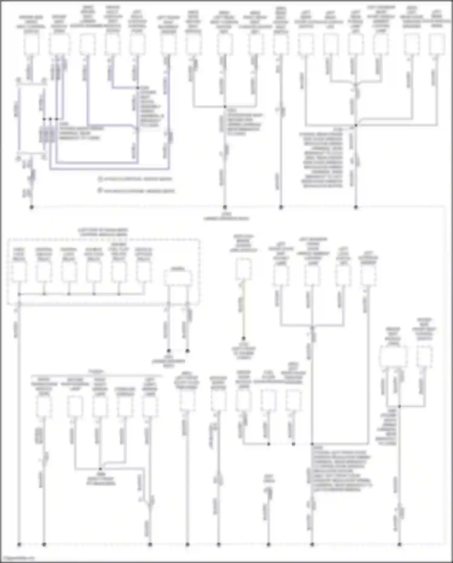 Wiring diagram left front scuff plate trim panel for Lincoln MKZ II facelift (2016-2020) (2 of 2)