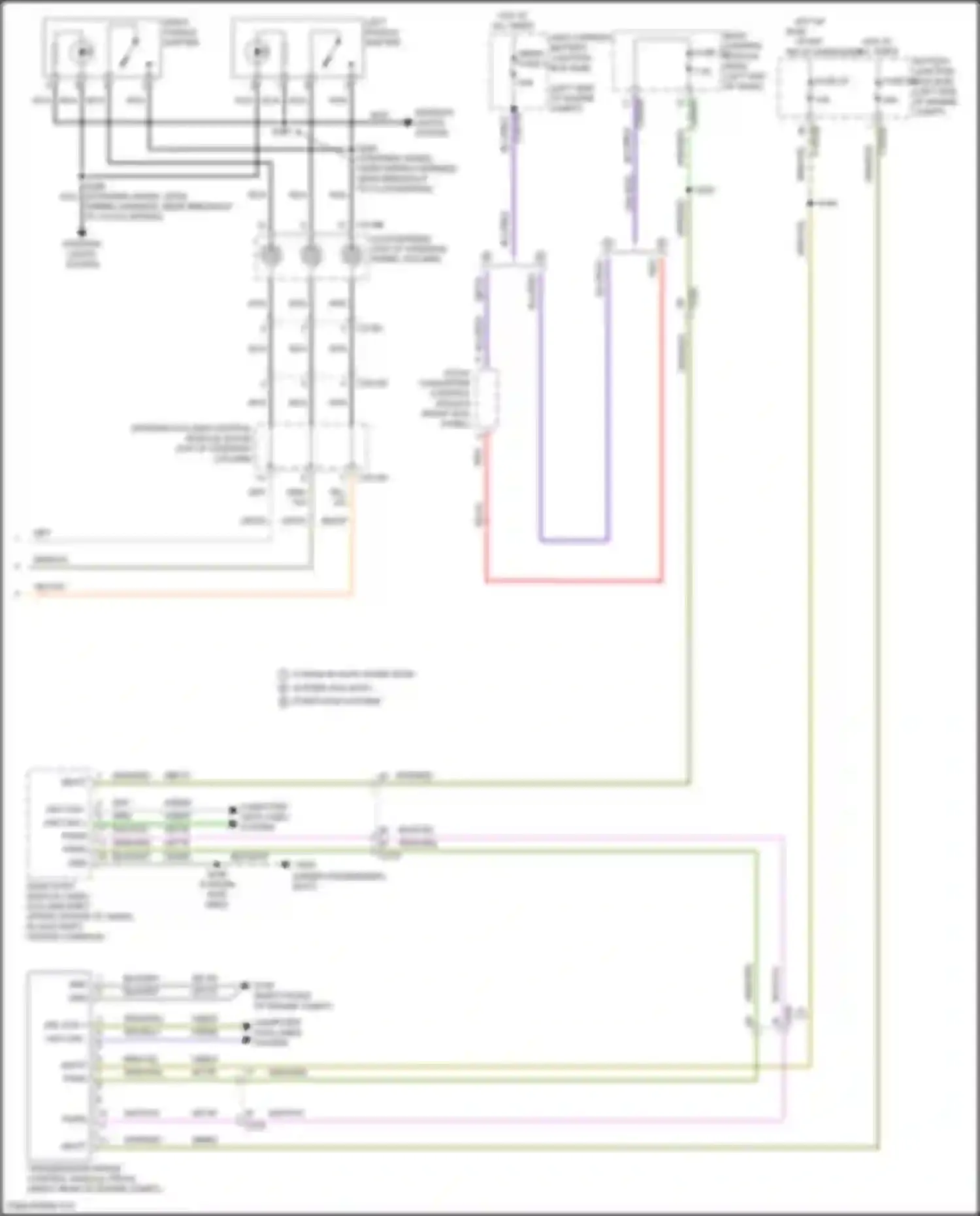 Wiring diagram left paddle shifter for Lincoln MKZ II facelift (2016-2020) (1 of 3)