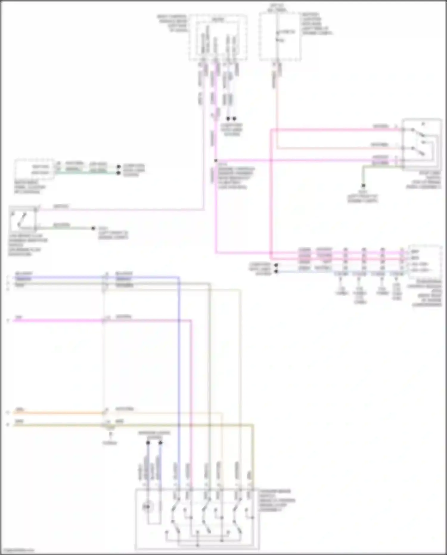 Wiring diagram level switch for Lincoln MKZ II facelift (2016-2020) (1 of 2)