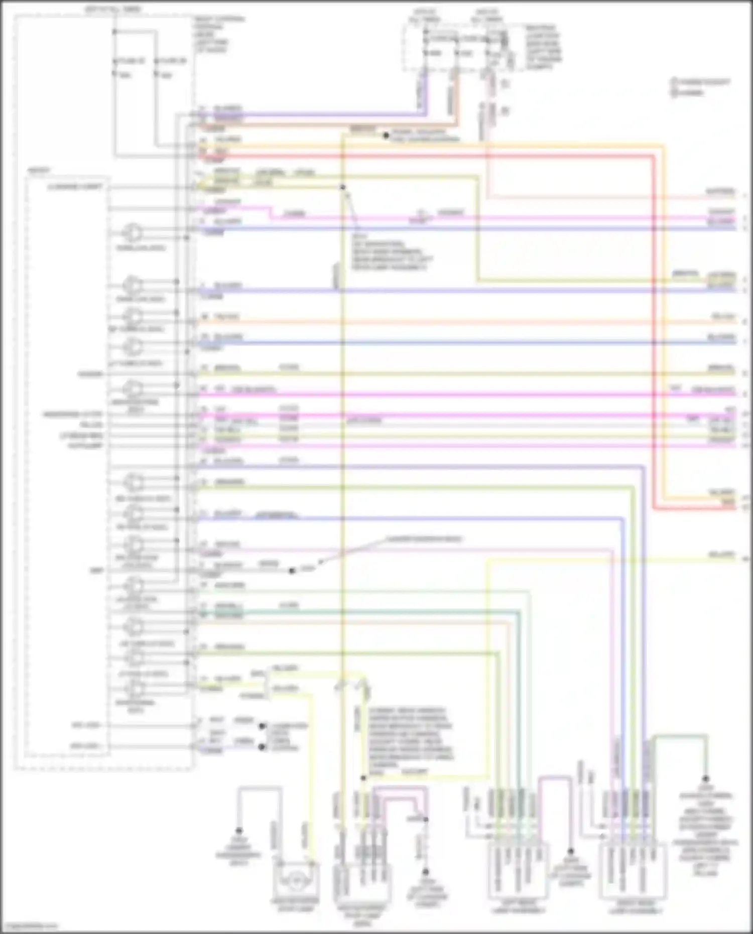 Wiring diagram lo beam req for Lincoln MKZ II facelift (2016-2020) (2 of 3)