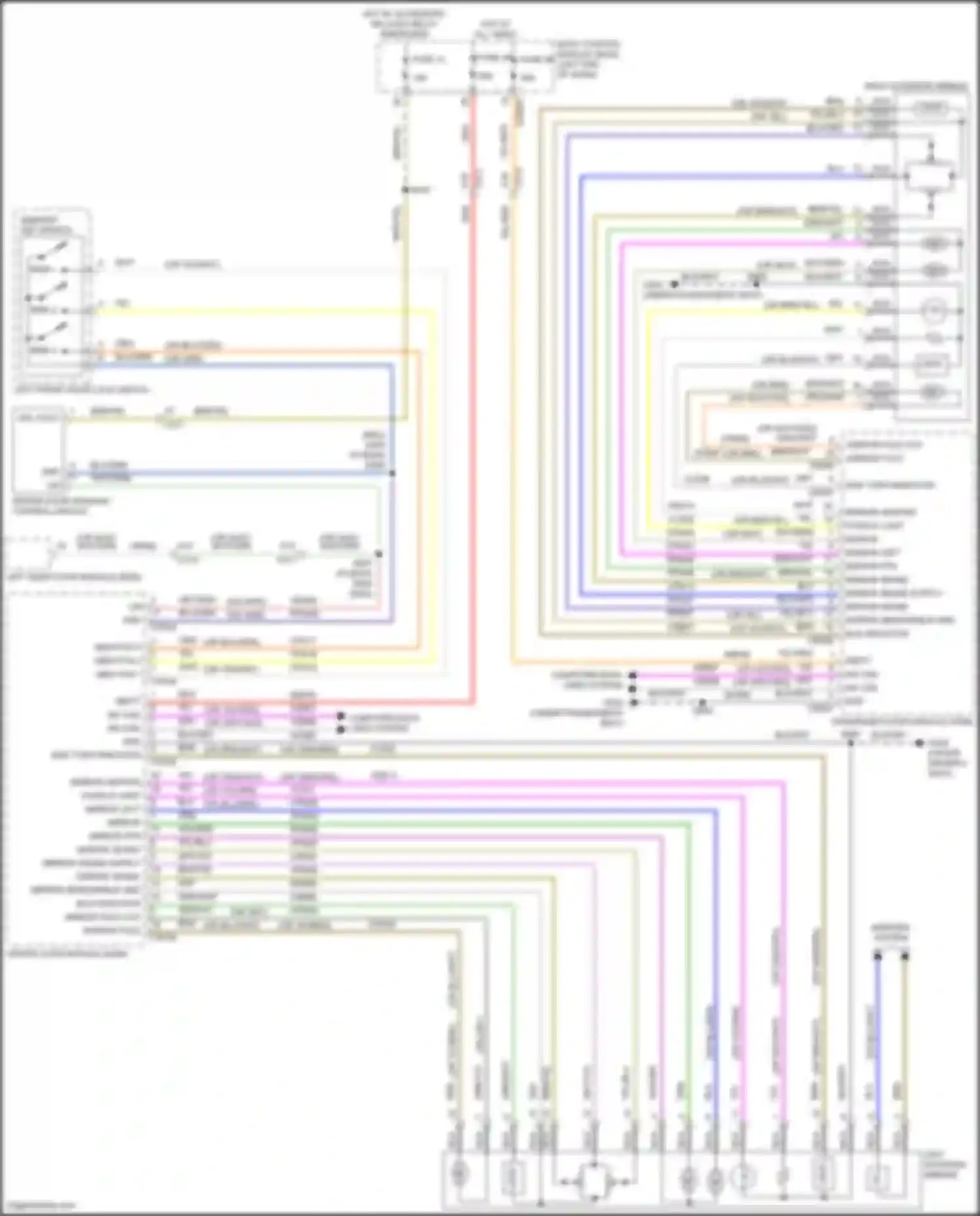 Wiring diagram mirror sense y for Lincoln MKZ II facelift (2016-2020) (2 of 2)