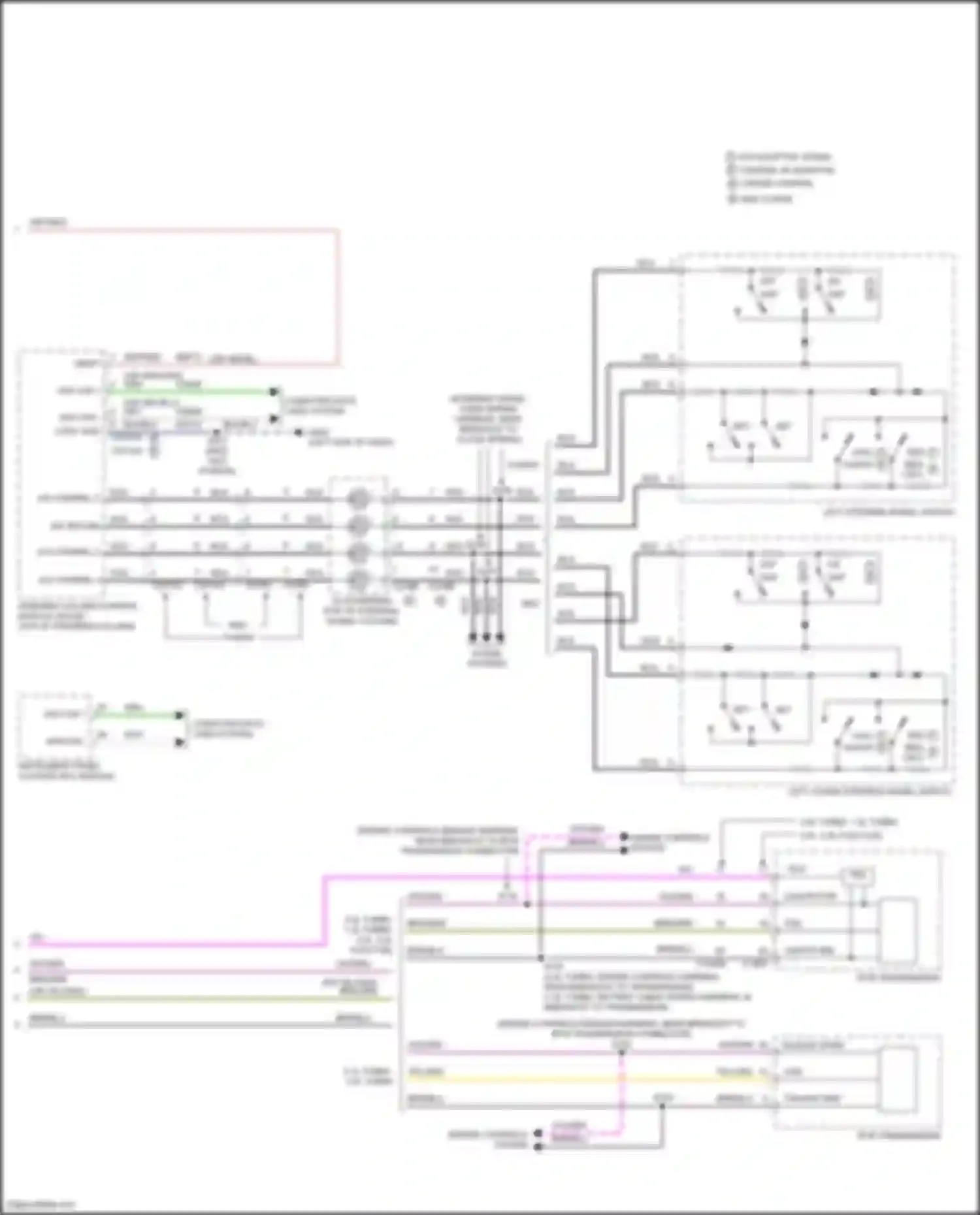 Wiring diagram oss/tr pwr for Lincoln MKZ II facelift (2016-2020) (1 of 1)