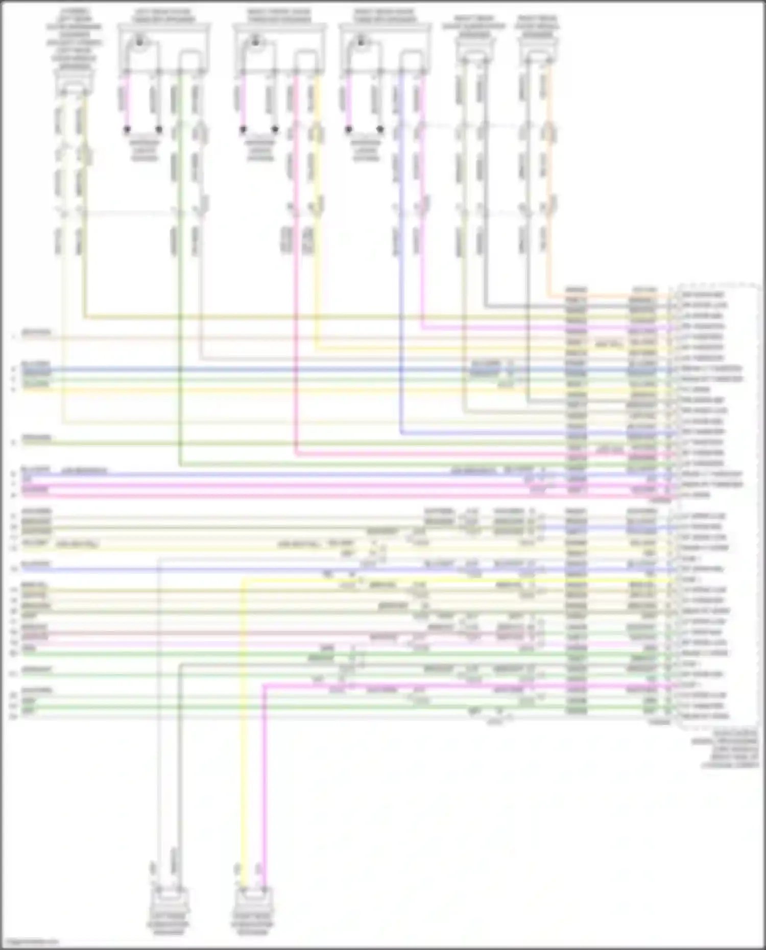 Wiring diagram rear lt tweeter + for Lincoln MKZ II facelift (2016-2020) (1 of 1)