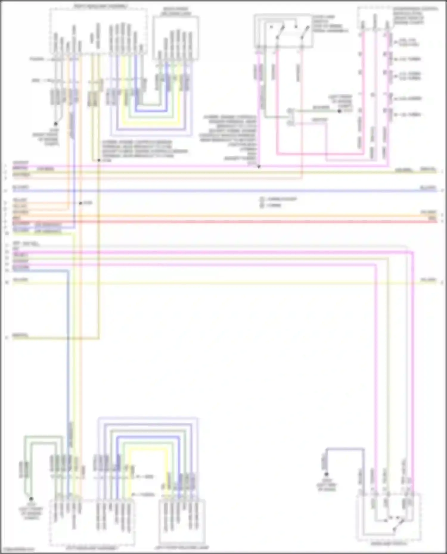 Wiring diagram right front drl/park lamp for Lincoln MKZ II facelift (2016-2020) (1 of 2)