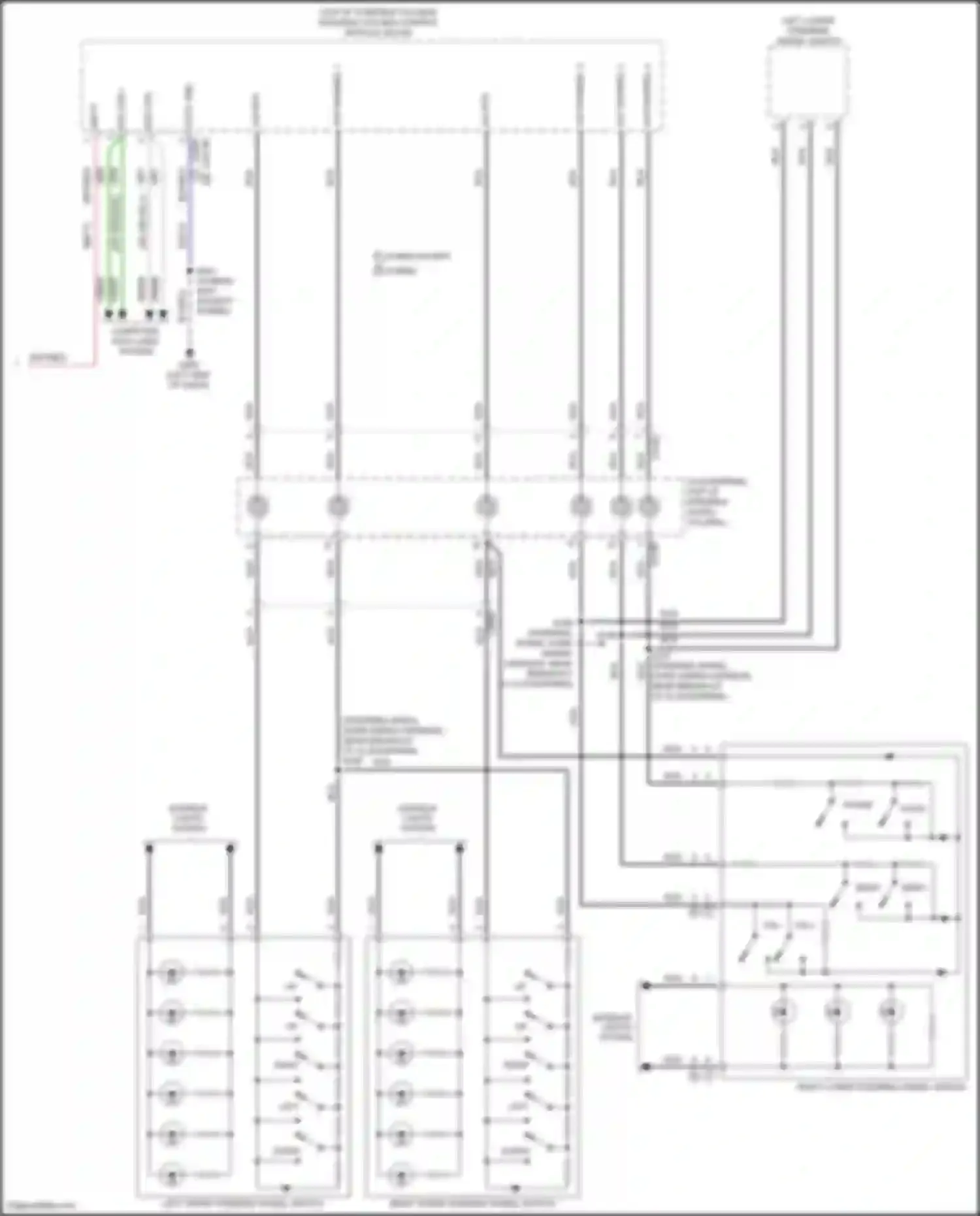 Wiring diagram right upper steering wheel switch for Lincoln MKZ II facelift (2016-2020) (1 of 5)