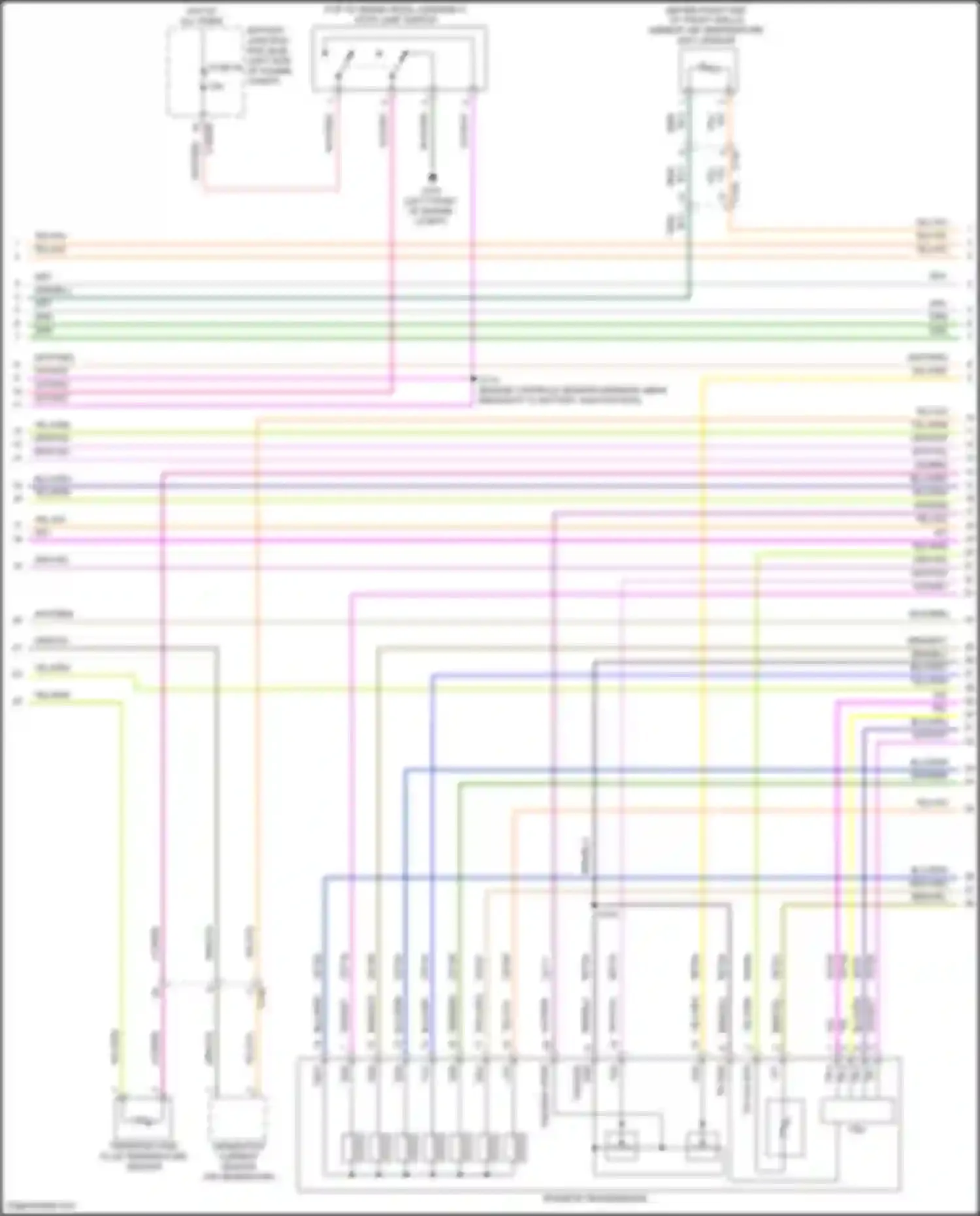 Wiring diagram transfer case fluid temperature sensor for Lincoln MKZ II facelift (2016-2020) (1 of 1)