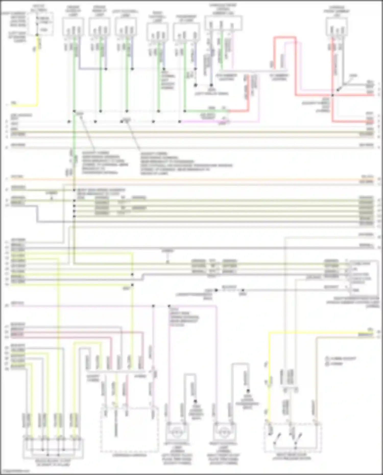Wiring diagram w/ ambient lighting for Lincoln MKZ II facelift (2016-2020) (1 of 2)