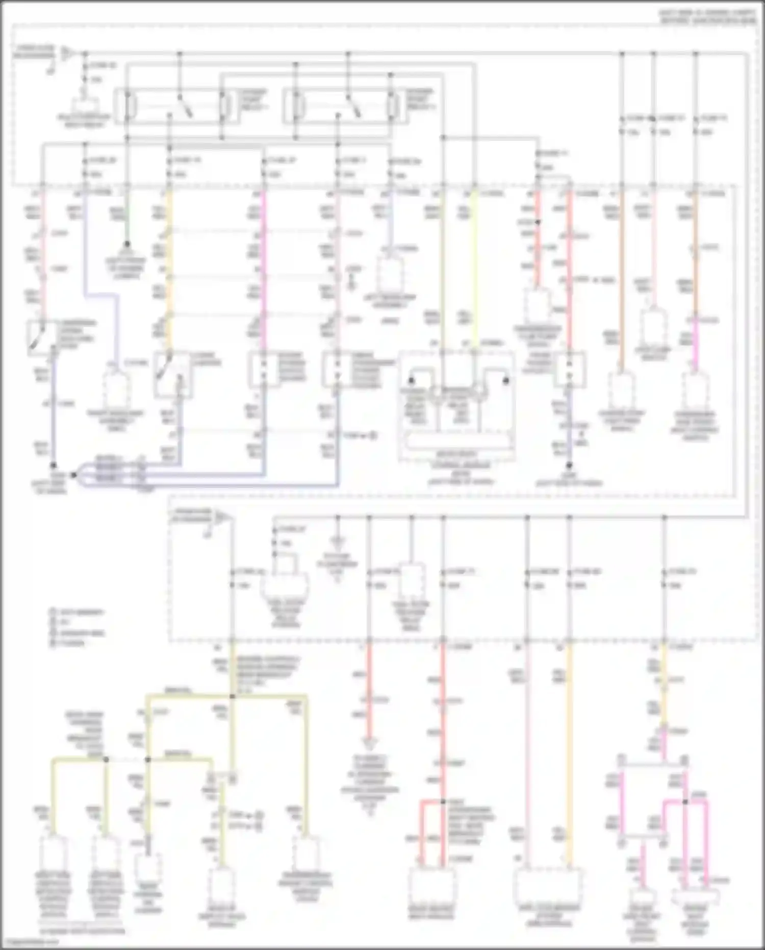 Wiring diagram w/ blind spot detection for Lincoln MKZ II facelift (2016-2020) (2 of 2)