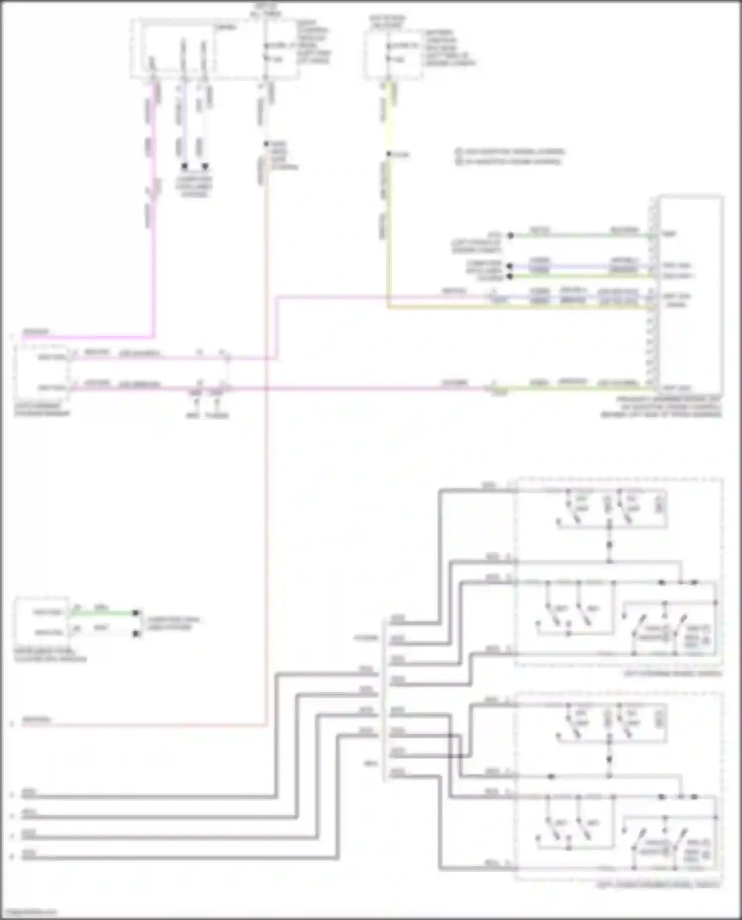 Wiring diagram w/o adaptive cruise control w/ adaptive cruise control for Lincoln MKZ II facelift (2016-2020) (1 of 1)