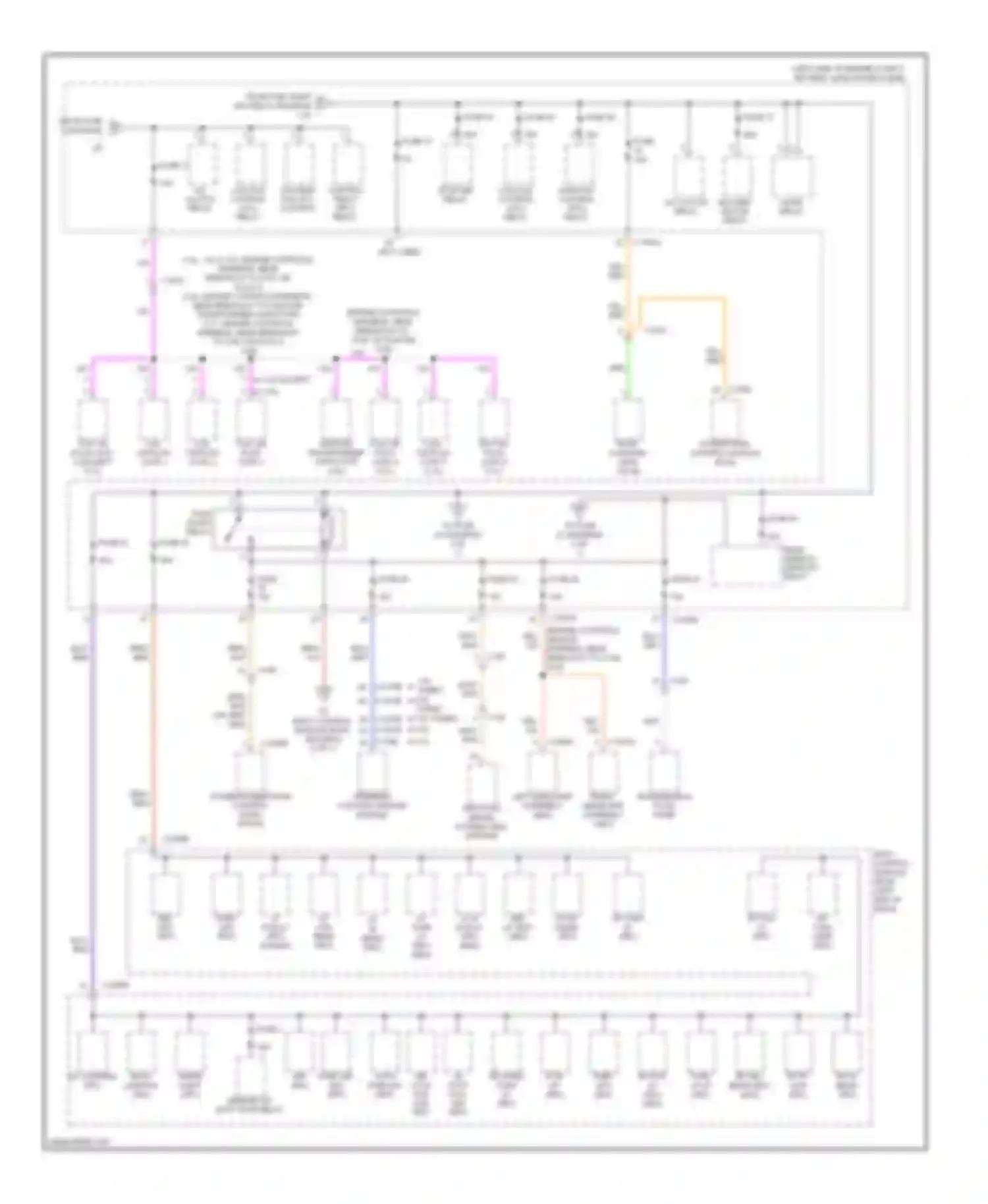 MKZ Lincoln II (2012-2016): Power distribution circuit, except hybrid (2 of 7)