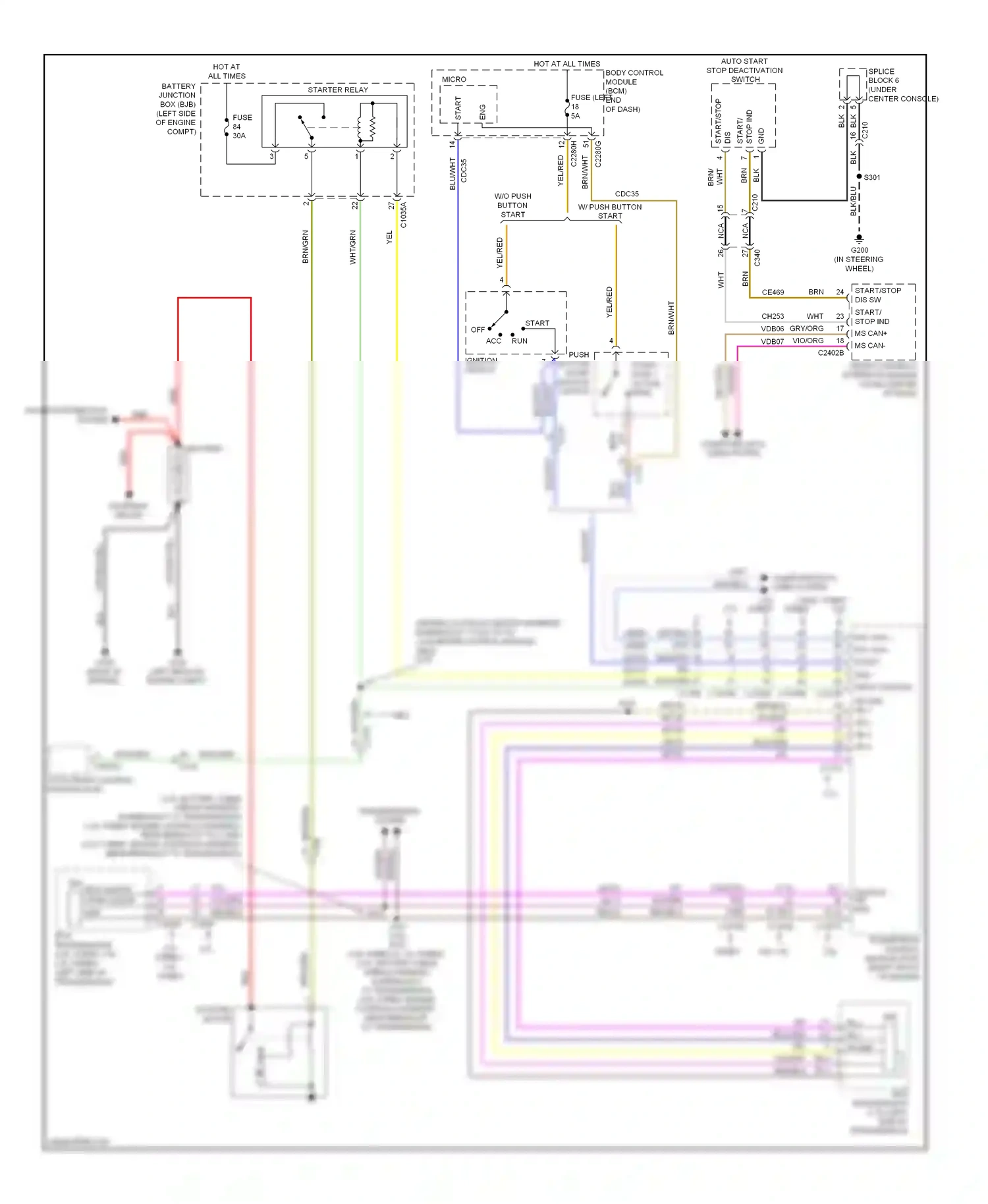 Lincoln MKZ II (2012-2016) auto front control module (acm) wiring diagram  (1 of 1)