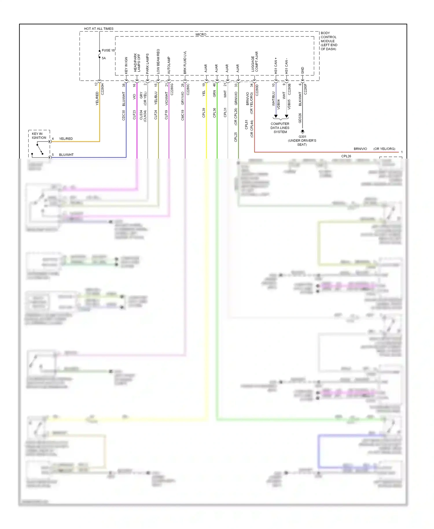 Lincoln MKZ II (2012-2016) blk/blu wiring diagram  (11 of 54)