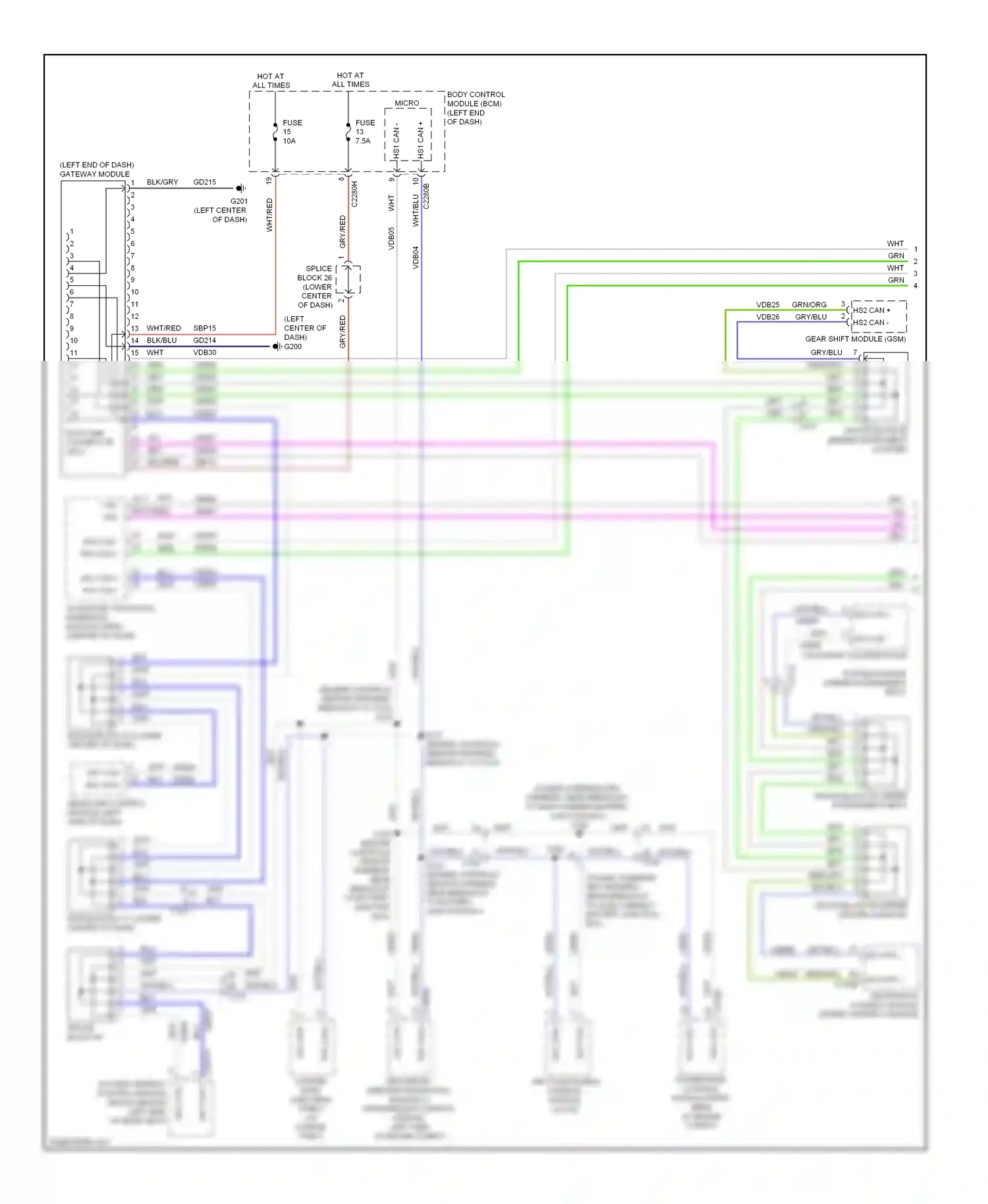 Lincoln MKZ II (2012-2016) blu wiring diagram  (72 of 103)