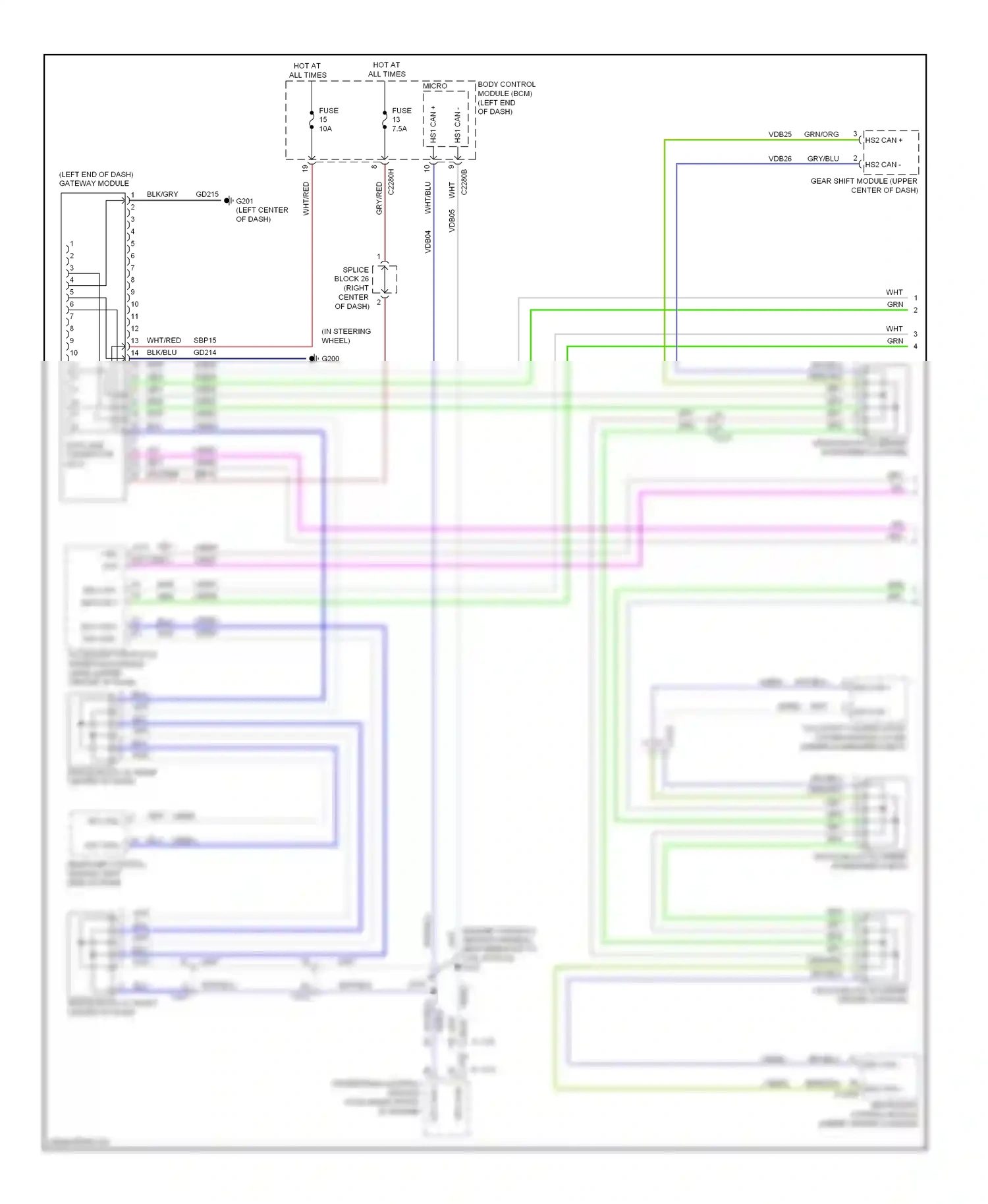 Lincoln MKZ II (2012-2016) blu wiring diagram  (99 of 103)