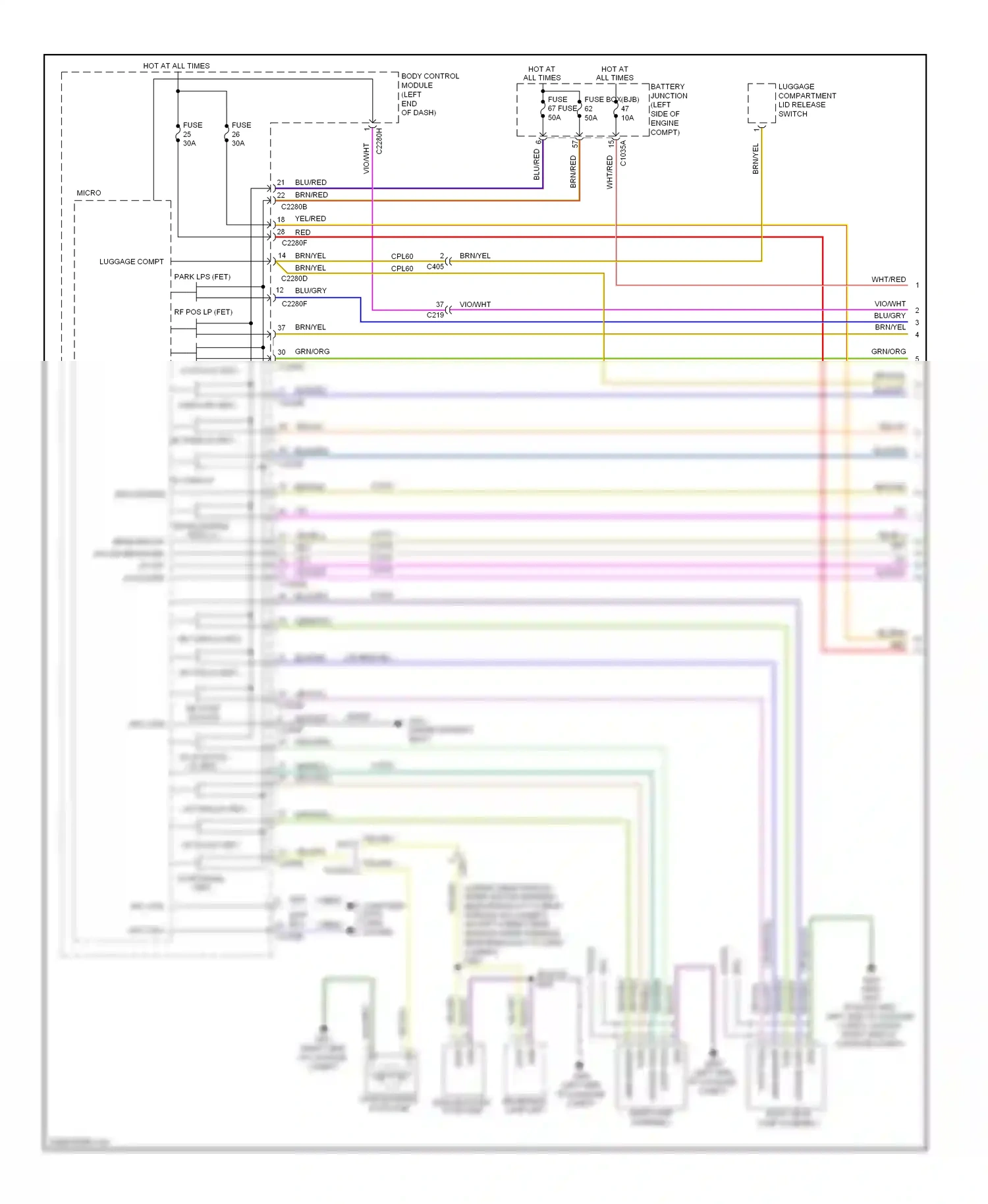 Lincoln MKZ II (2012-2016) blu wiring diagram  (91 of 103)