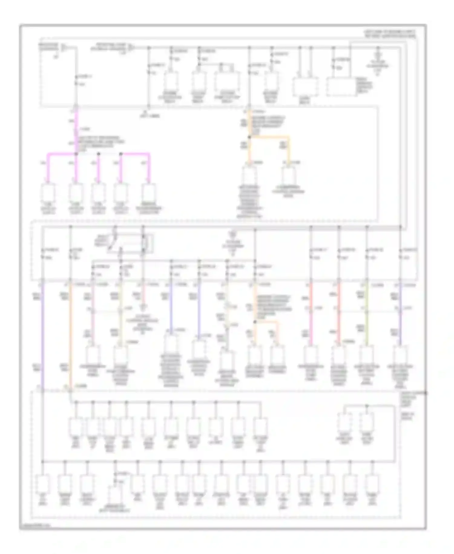 Wiring diagram (engine controls sensor harness, near breakout to for Lincoln MKZ II (2012-2016) (3 of 3)