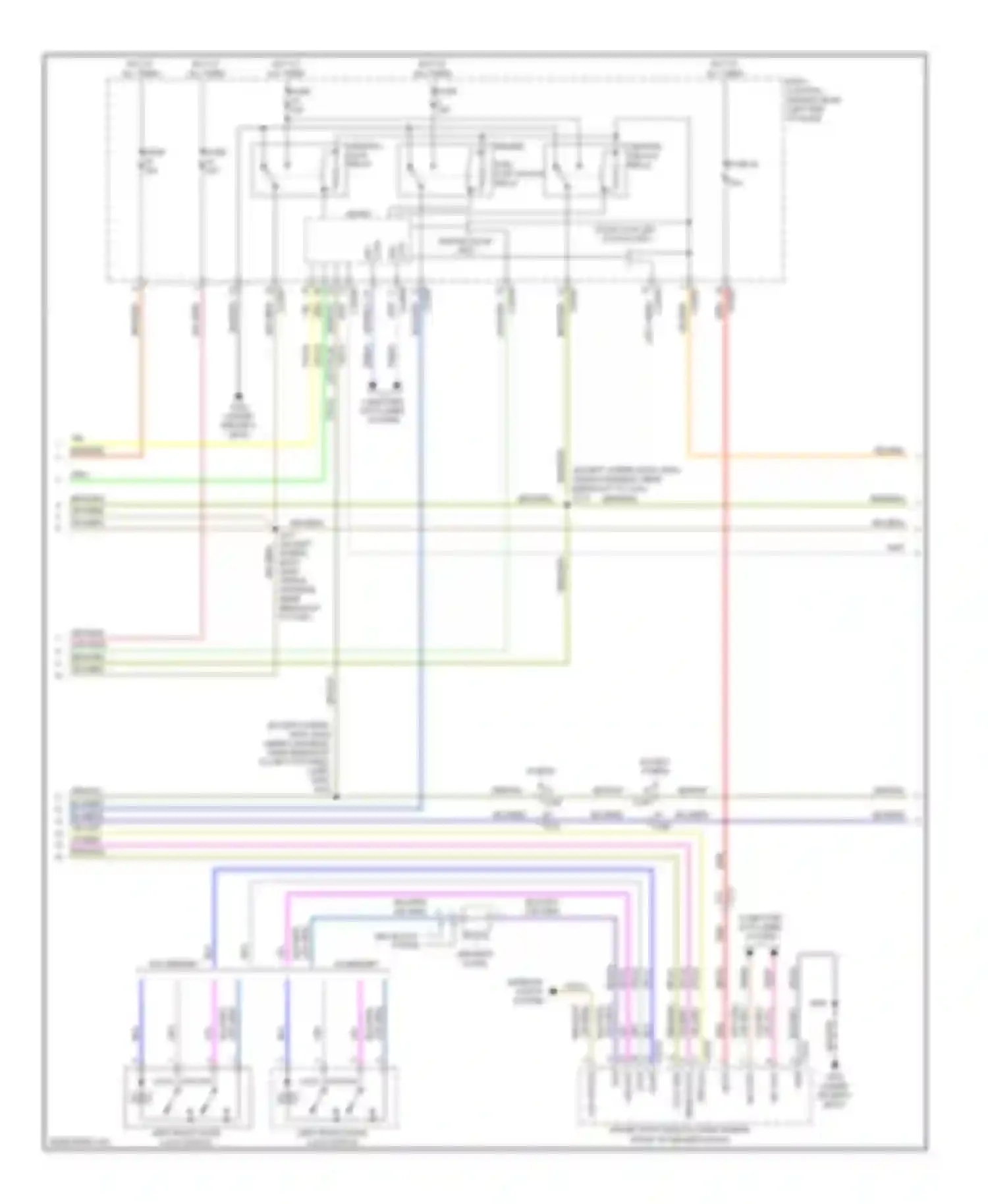 Wiring diagram (except hybrid: body main wiring harness, near breakout for Lincoln MKZ II (2012-2016) (3 of 6)