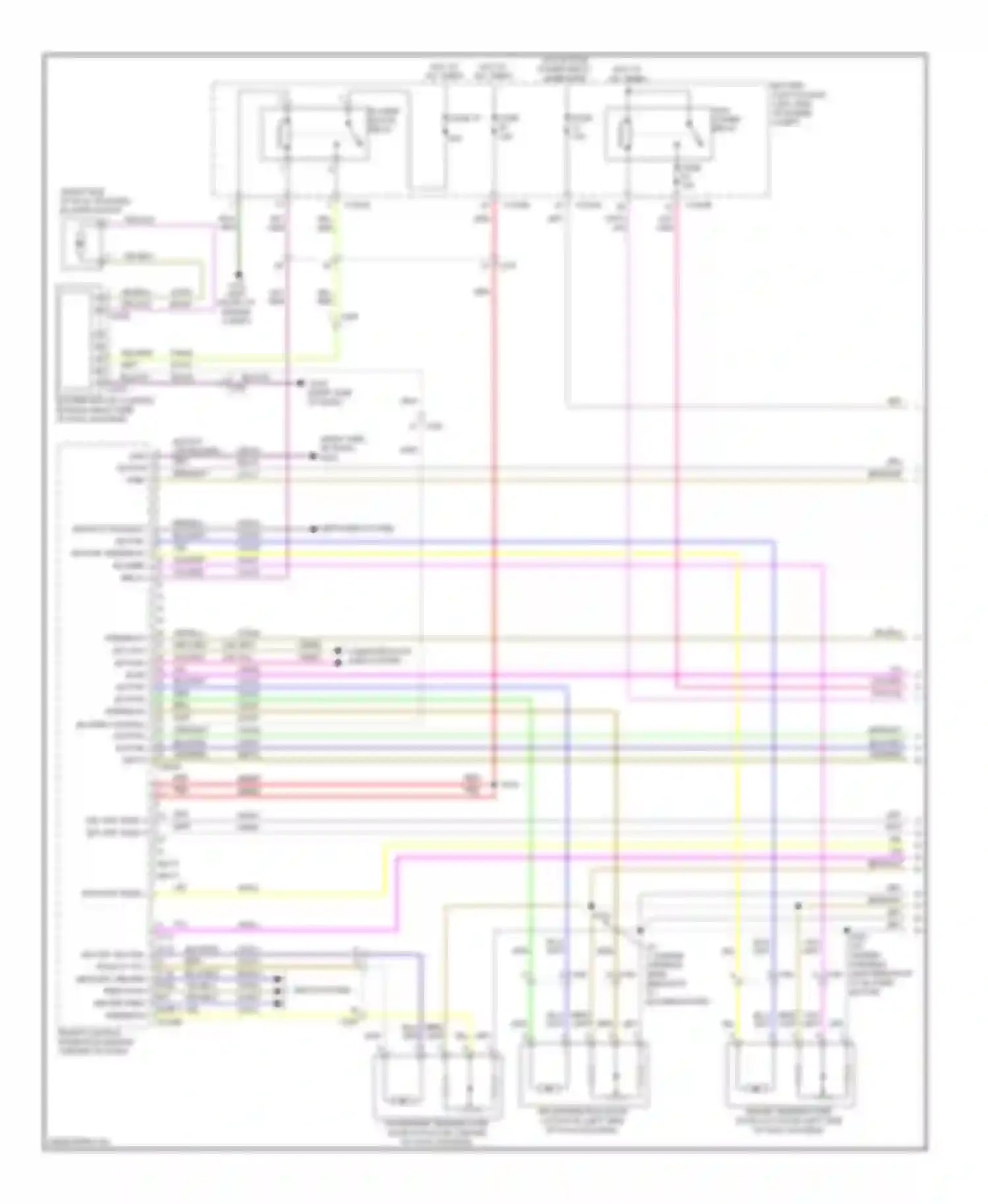Wiring diagram hot w/ pcm power relay energized for Lincoln MKZ II (2012-2016) (6 of 9)