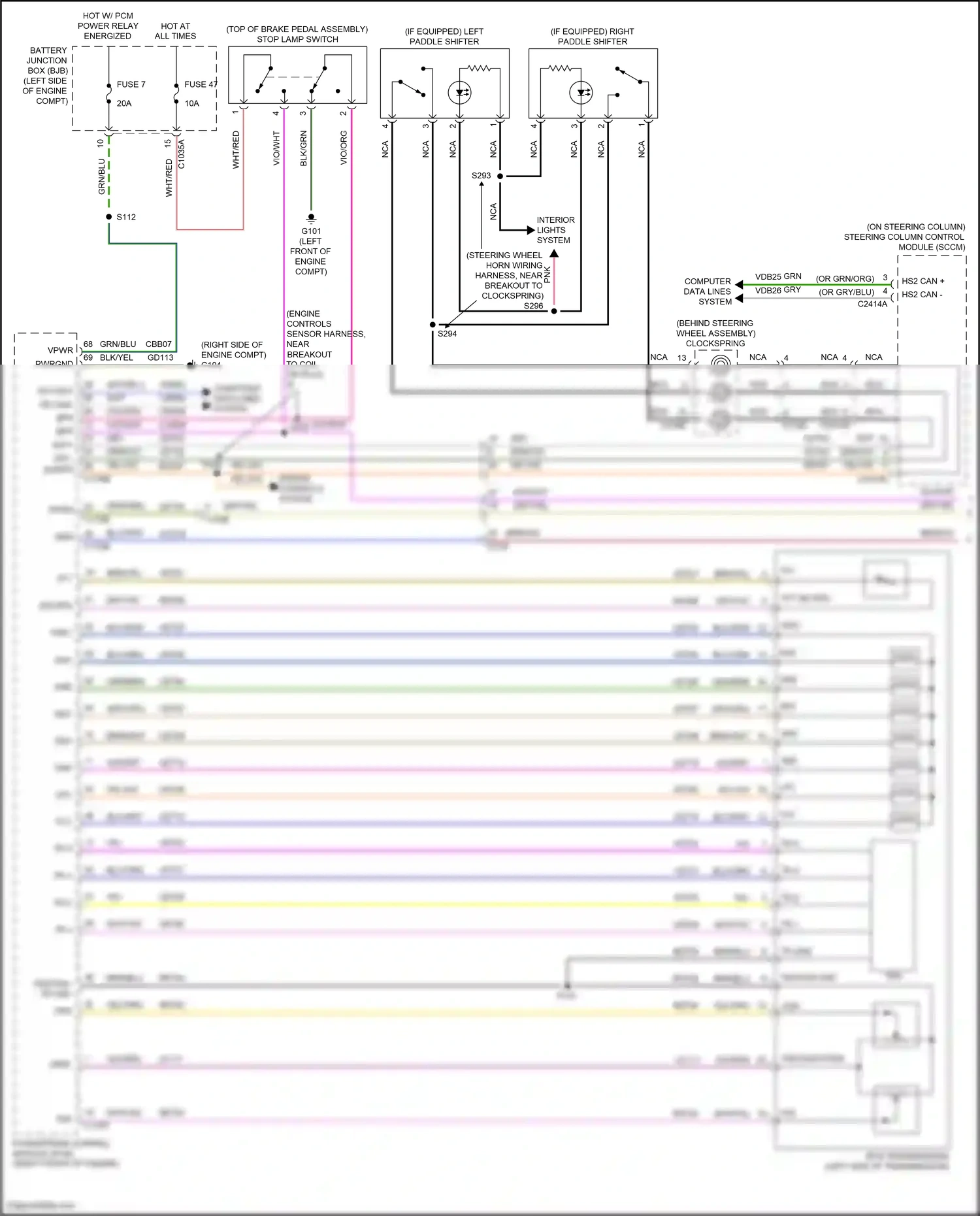 Lincoln MKZ II (2012-2016) hs can+ wiring diagram  (14 of 19)