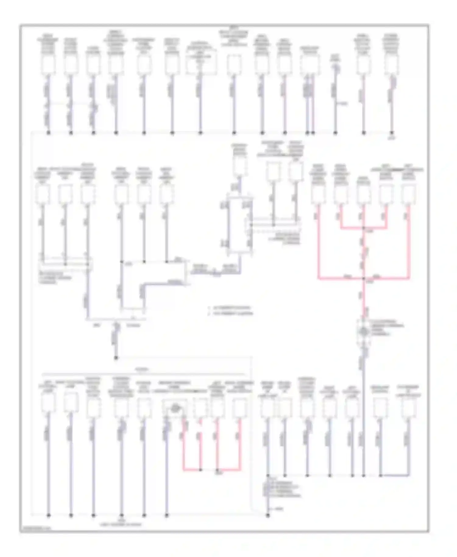 Wiring diagram left footwell lamp for Lincoln MKZ II (2012-2016) (2 of 2)