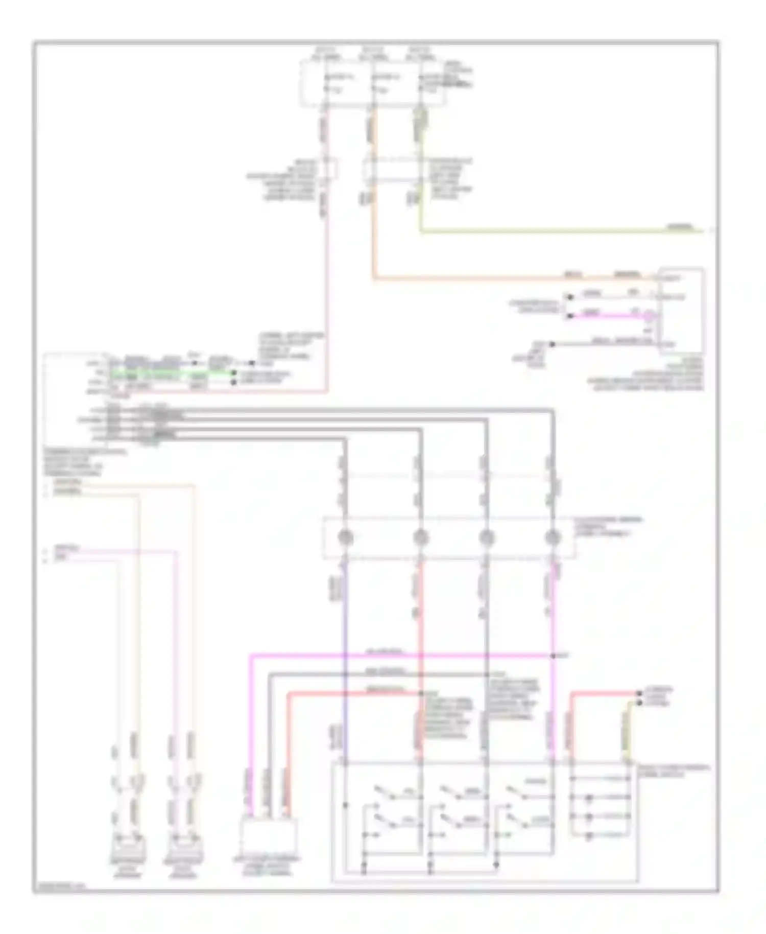 Wiring diagram left front door speaker for Lincoln MKZ II (2012-2016) (2 of 6)