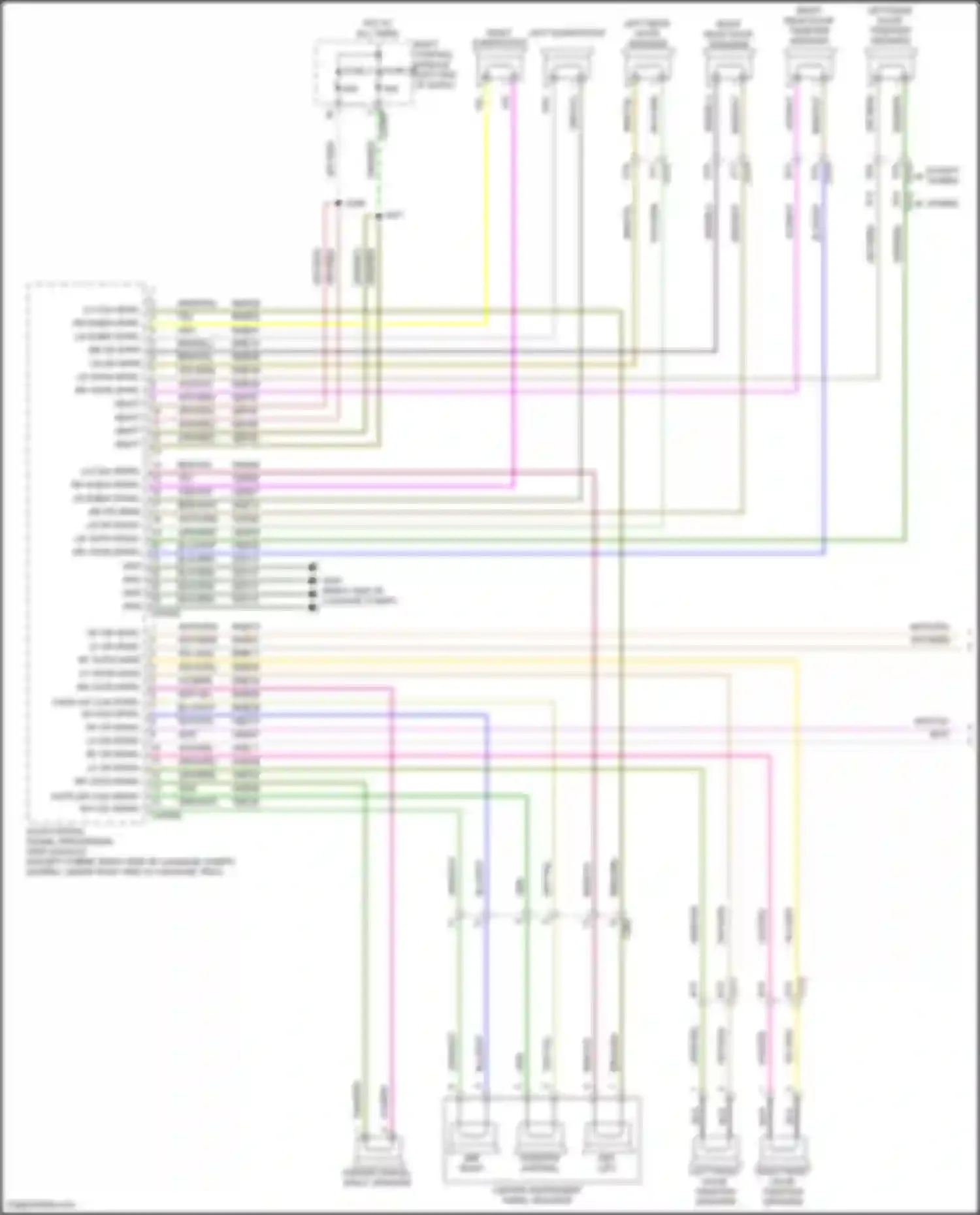 Wiring diagram left rear door speaker for Lincoln MKZ II (2012-2016) (4 of 6)