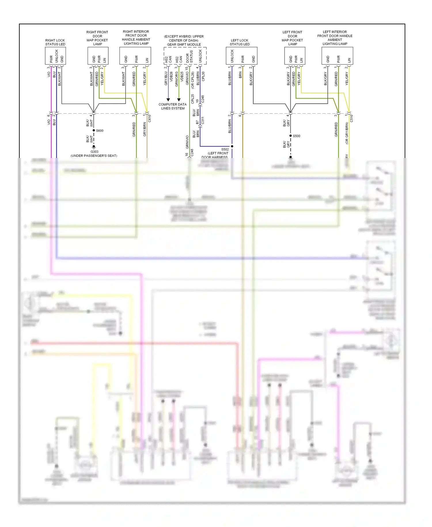 Lincoln MKZ II (2012-2016) lines system wiring diagram  (1 of 3)