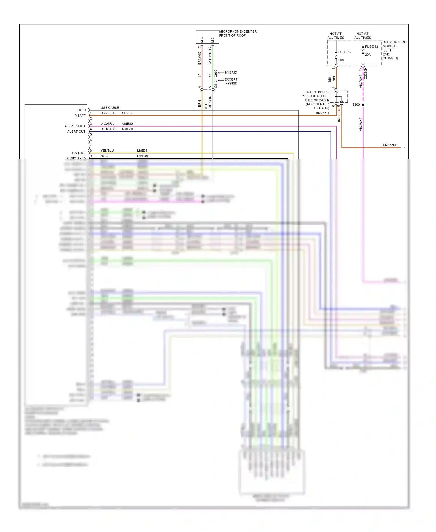 Lincoln MKZ II (2012-2016) mic - wiring diagram  (1 of 1)