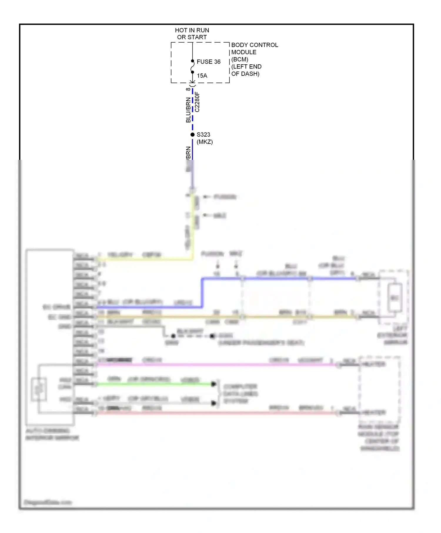 Lincoln MKZ II (2012-2016) nca wiring diagram  (111 of 113)