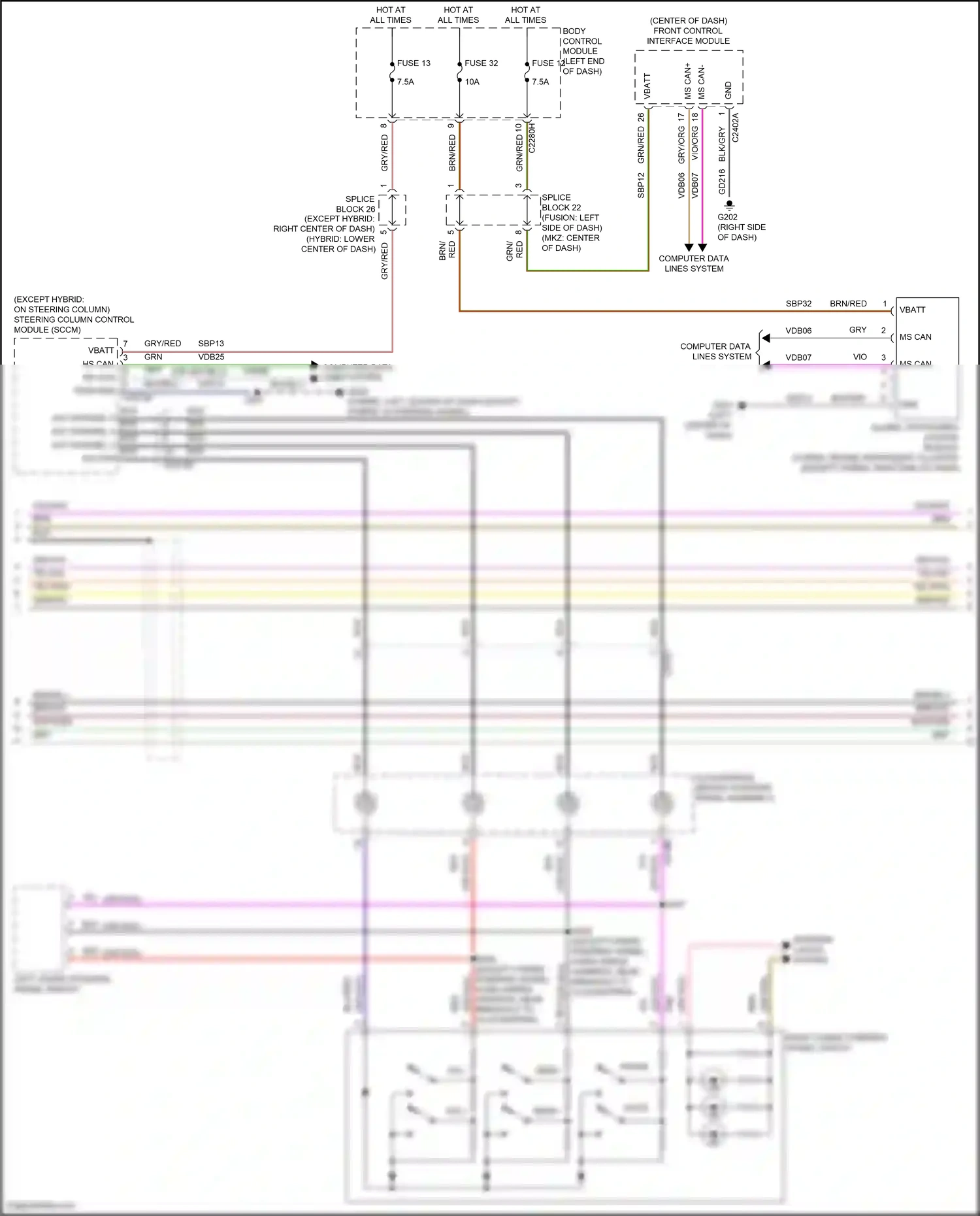 Lincoln MKZ II (2012-2016) nca wiring diagram  (14 of 113)