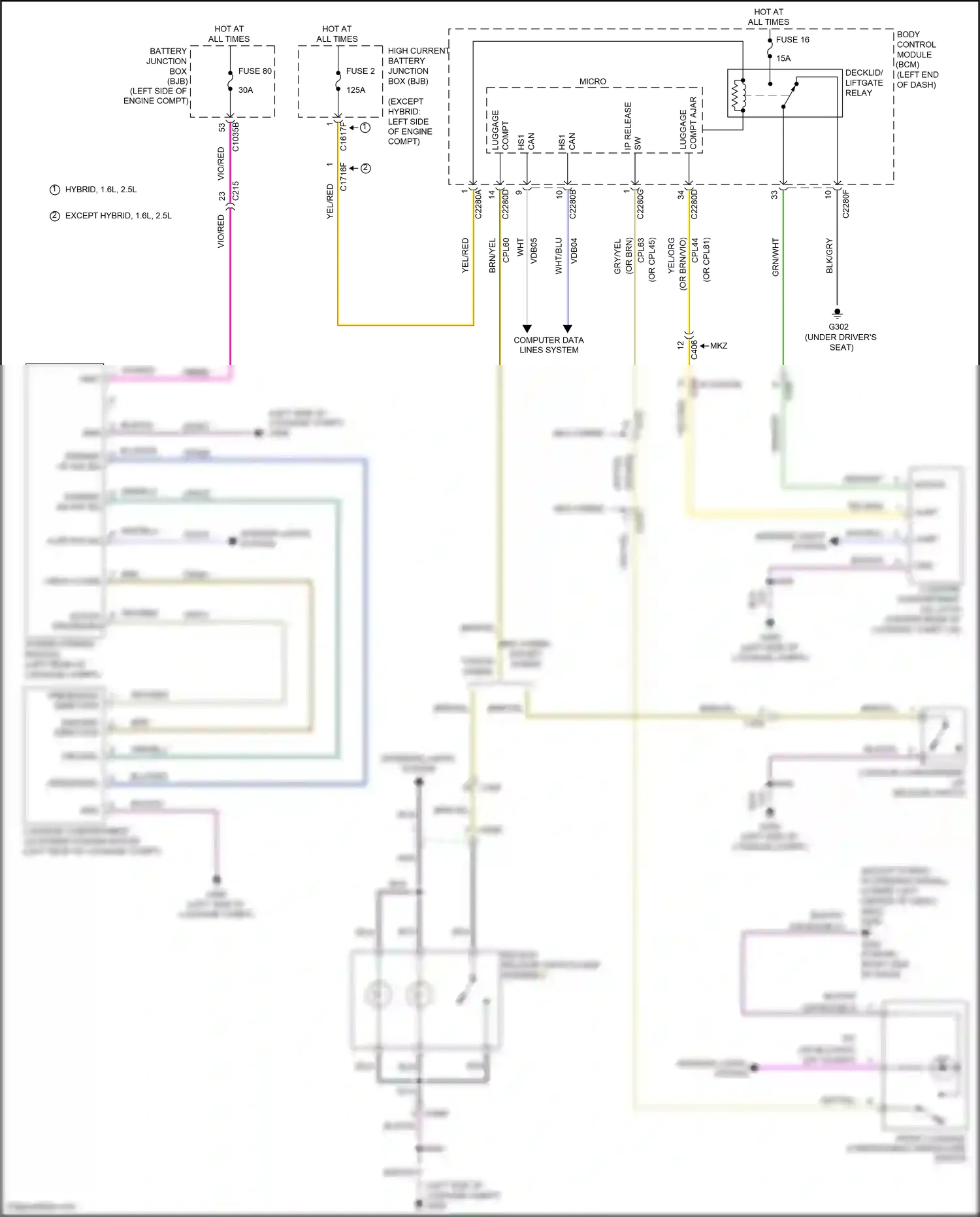Lincoln MKZ II (2012-2016) nca wiring diagram  (59 of 113)