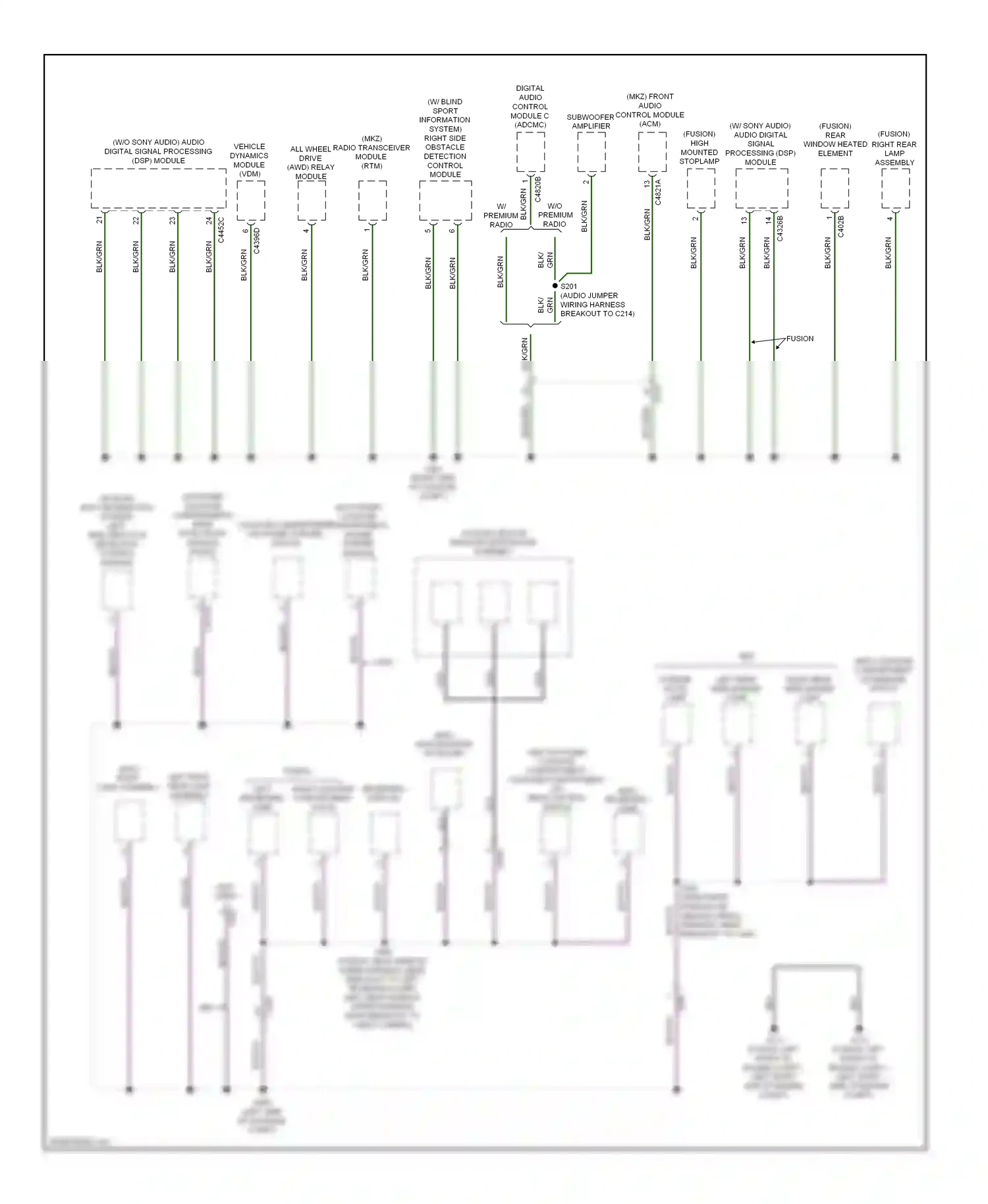 Lincoln MKZ II (2012-2016) nca wiring diagram  (44 of 113)