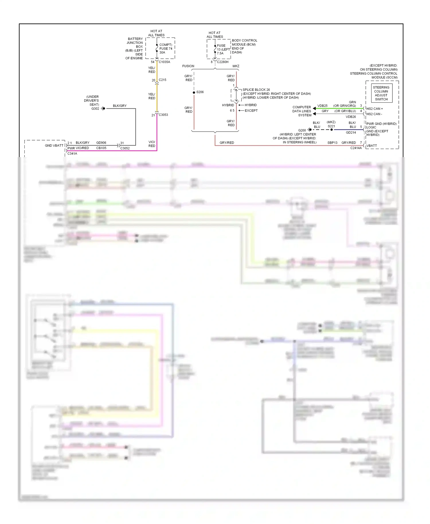 Lincoln MKZ II (2012-2016) nca wiring diagram  (101 of 113)