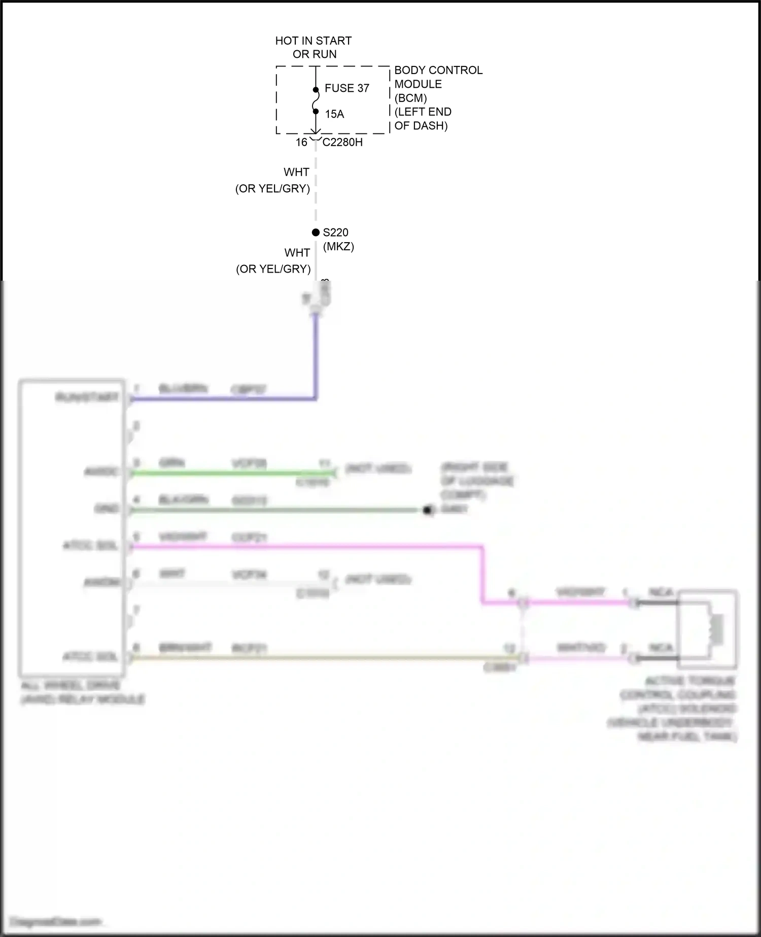 Lincoln MKZ II (2012-2016) nca wiring diagram  (92 of 113)