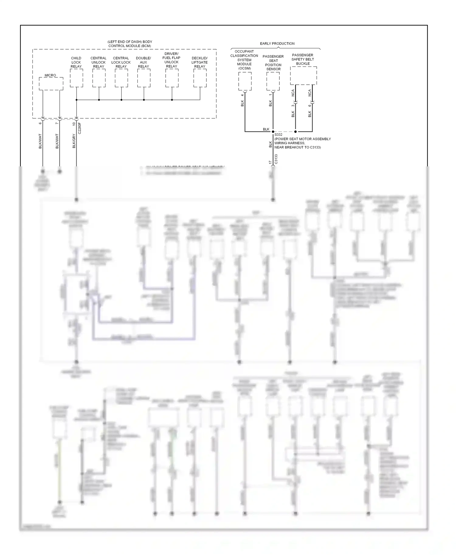 Lincoln MKZ II (2012-2016) occupant classification system module (ocsm) wiring diagram  (3 of 5)
