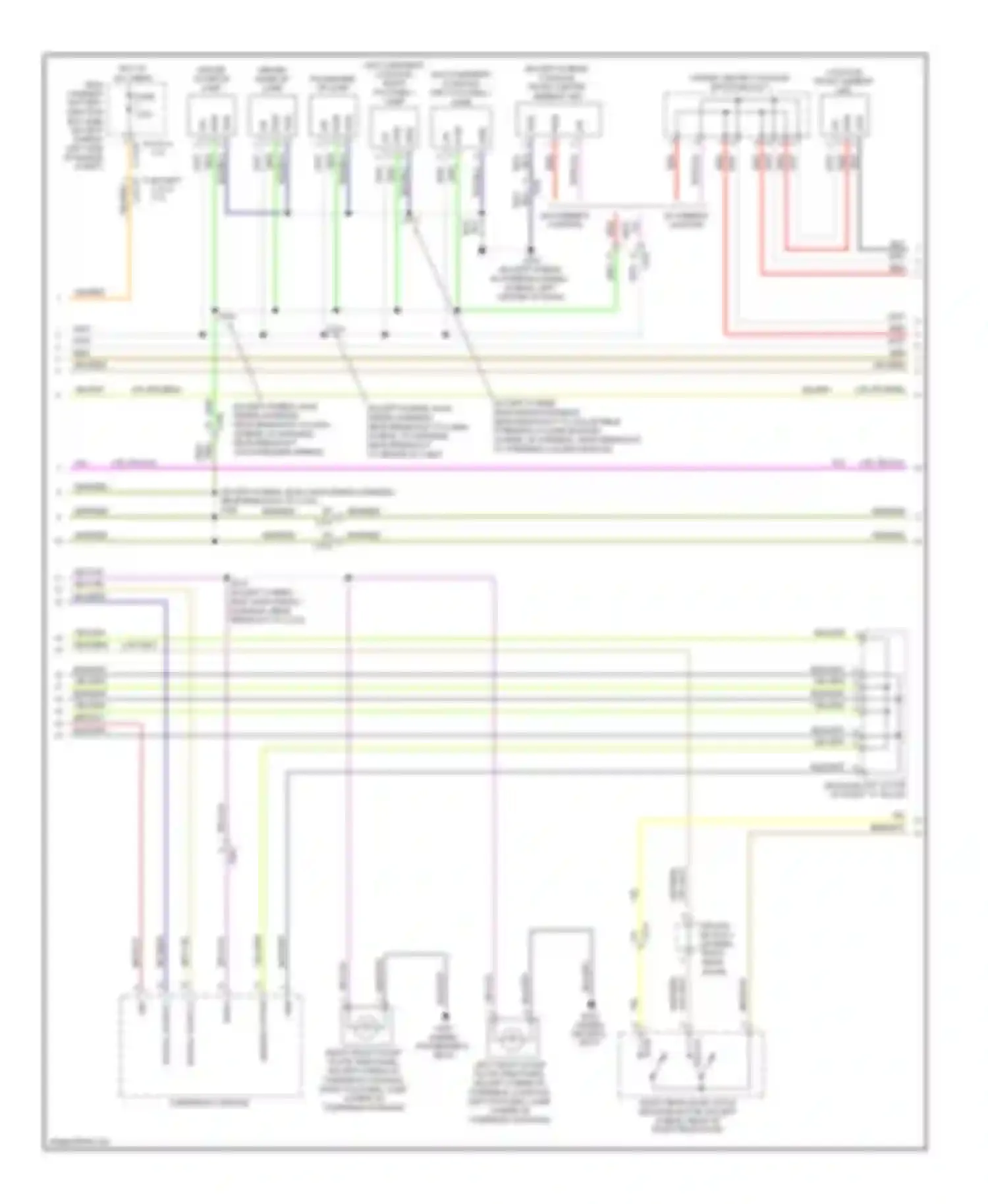Wiring diagram overhead console for Lincoln MKZ II (2012-2016) (1 of 7)