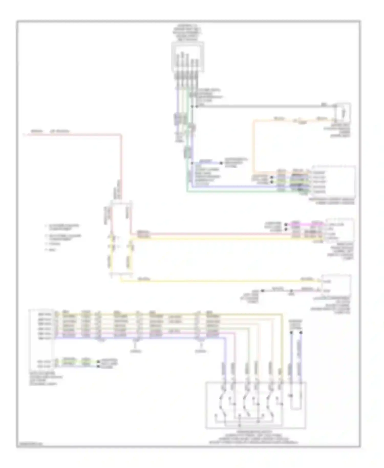 Wiring diagram (power seats harness near breakout for Lincoln MKZ II (2012-2016) (1 of 3)