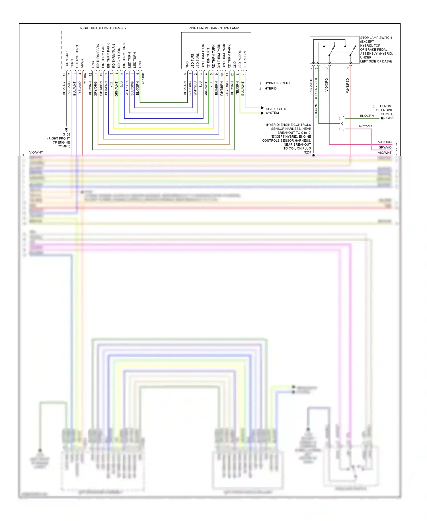 Lincoln MKZ II (2012-2016) rd bin turn wiring diagram  (1 of 2)