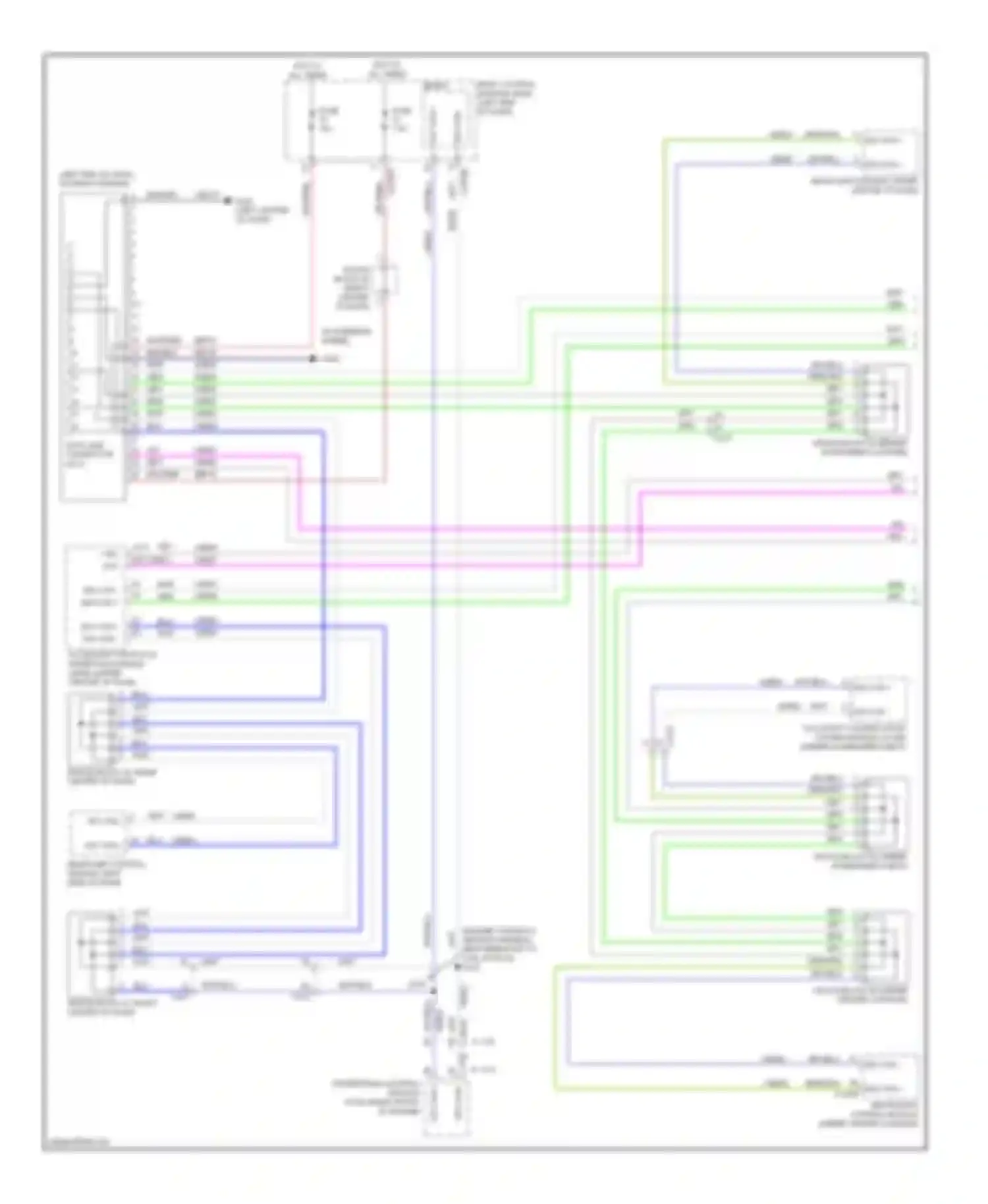 Wiring diagram restraints control module for Lincoln MKZ II (2012-2016) (1 of 2)