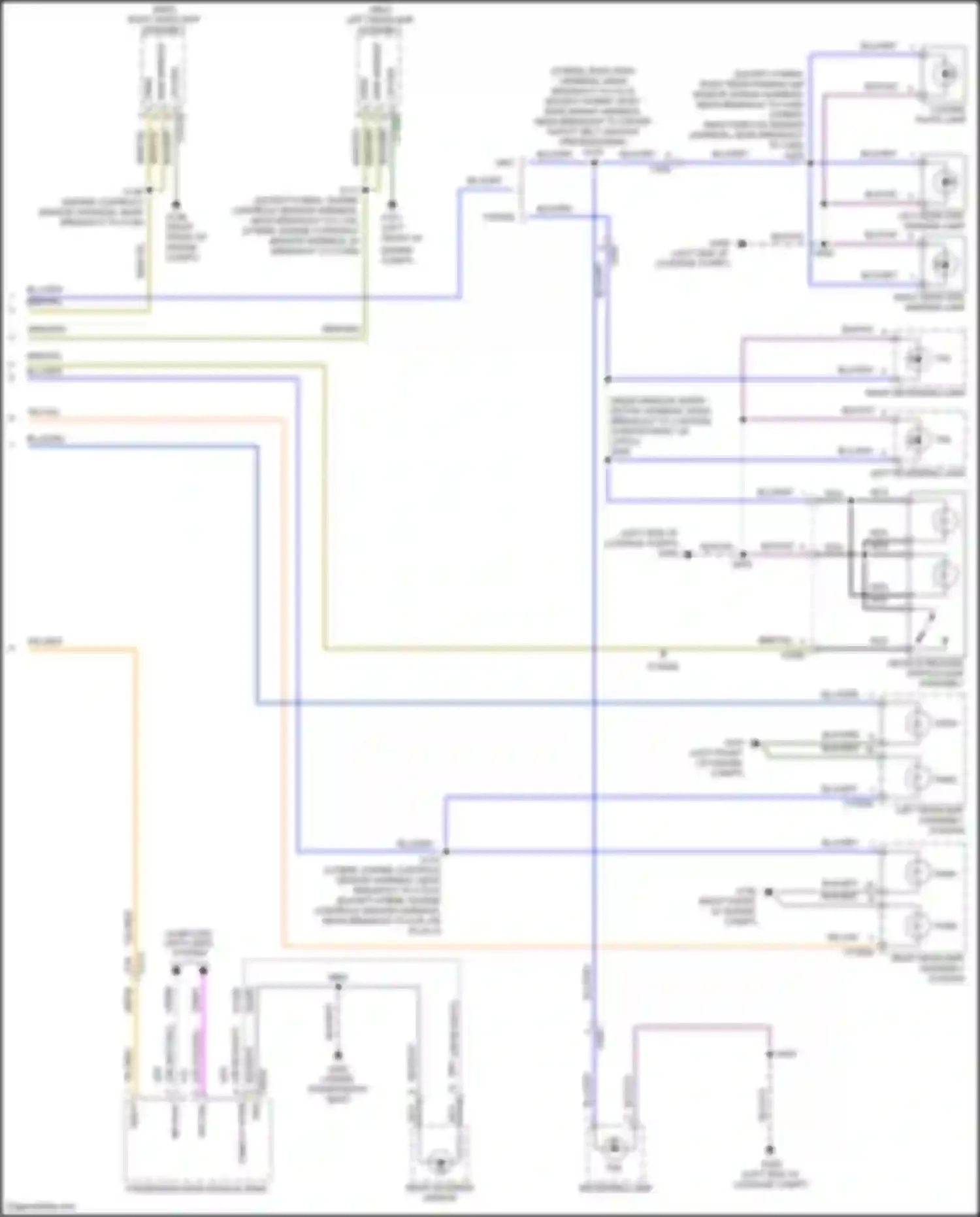 Wiring diagram side marker for Lincoln MKZ II (2012-2016) (2 of 7)