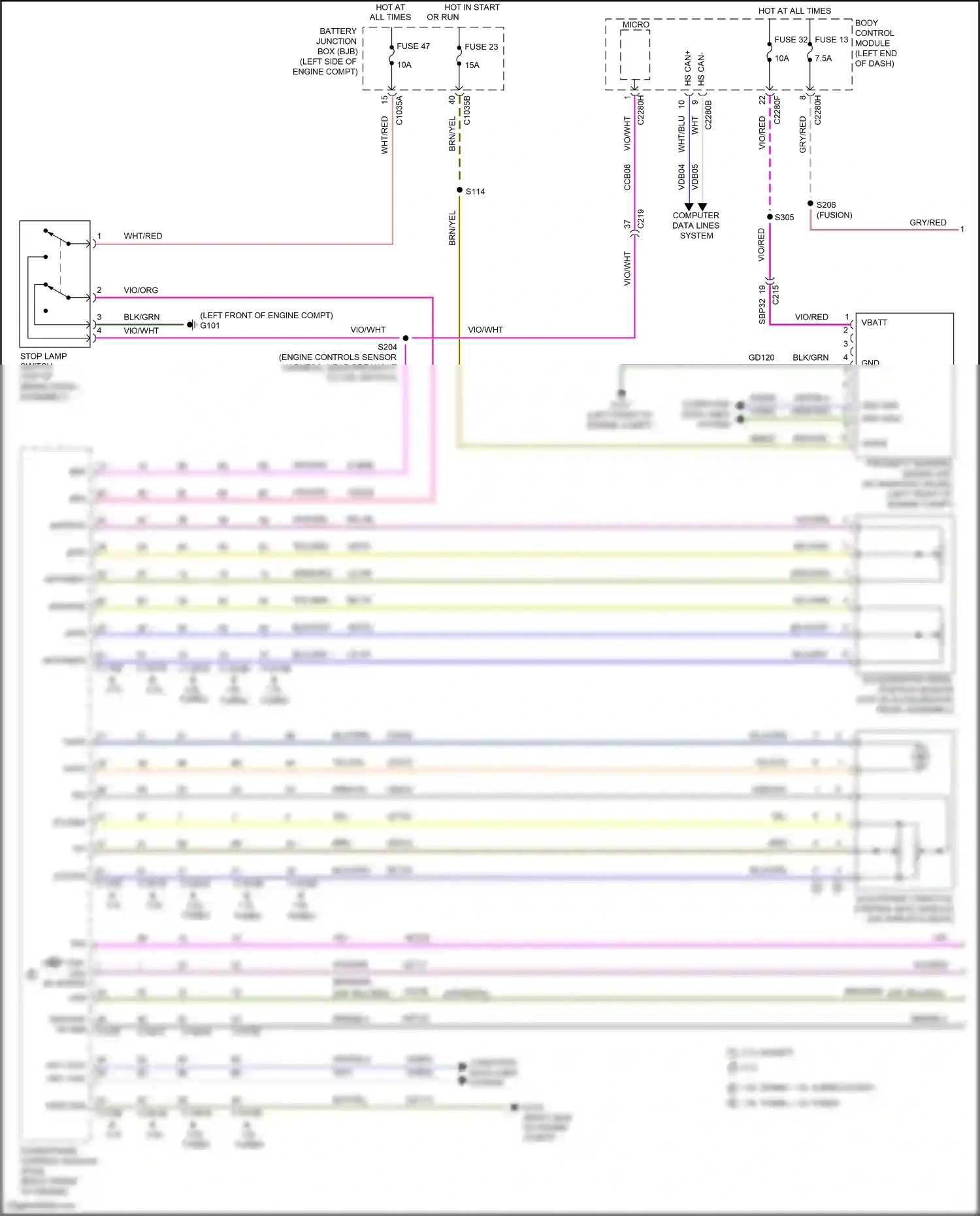 Lincoln MKZ II (2012-2016) vio wiring diagram  (61 of 163)