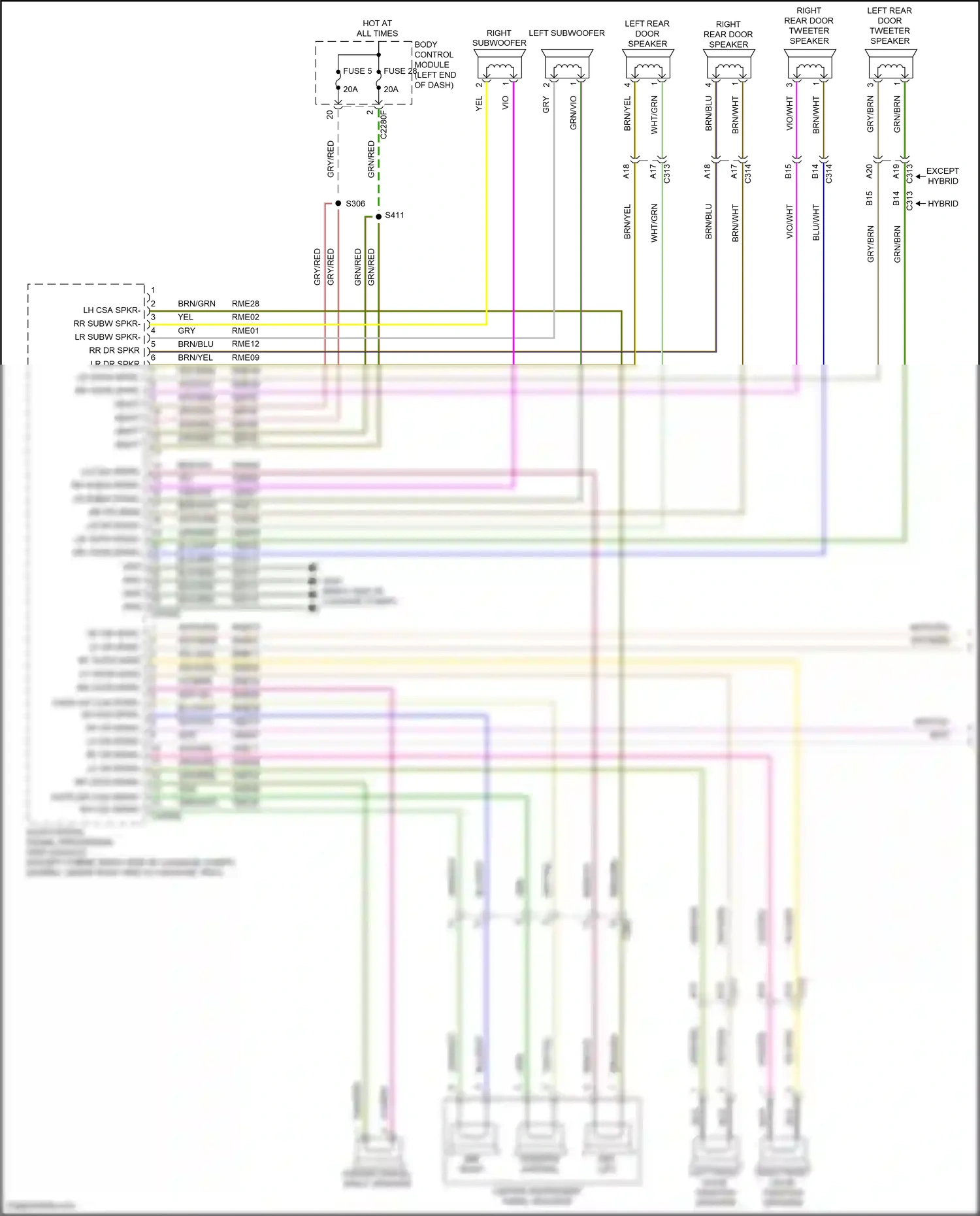 Lincoln MKZ II (2012-2016) vio/brn wiring diagram  (7 of 30)