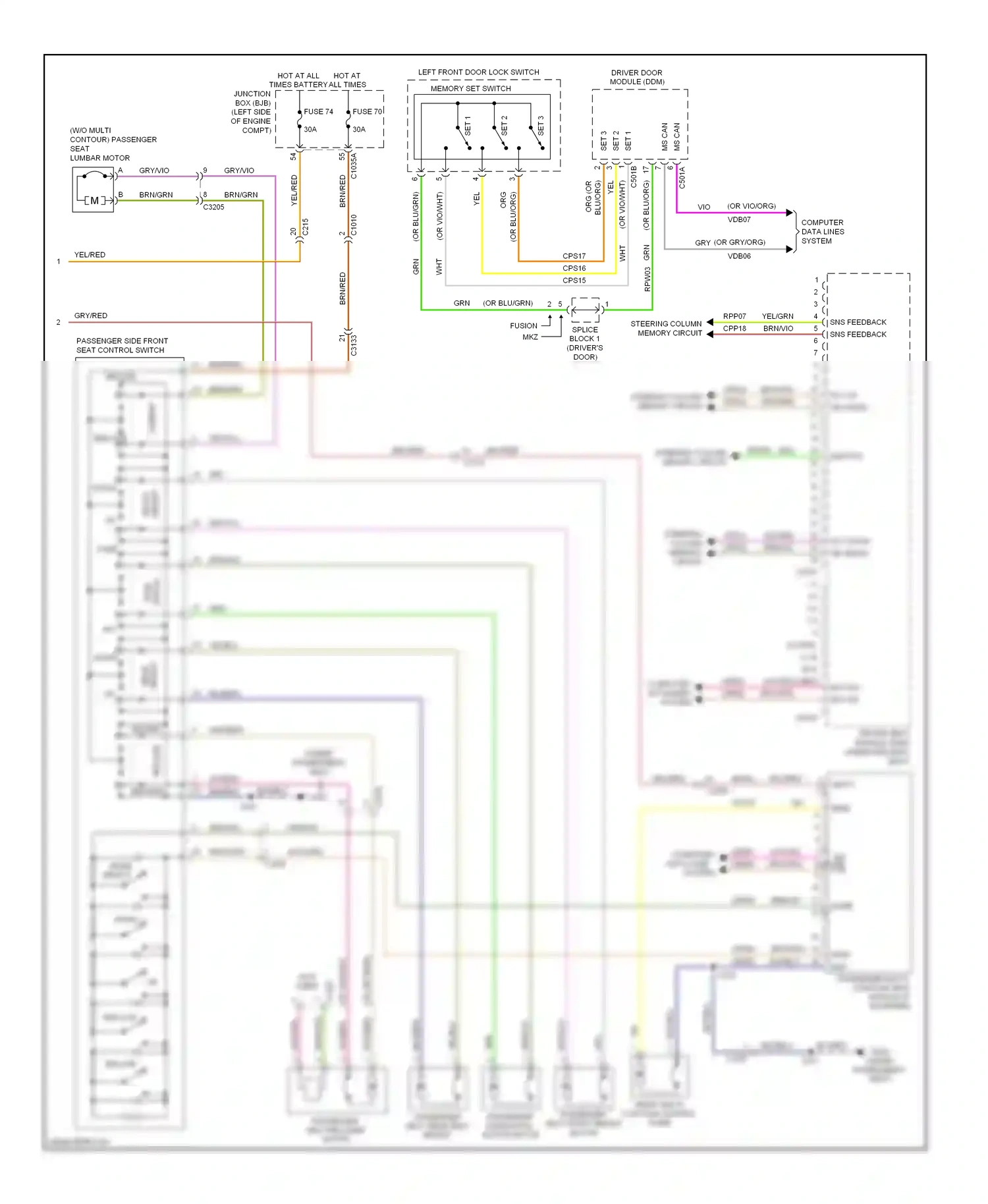 Lincoln MKZ II (2012-2016) vio/brn wiring diagram  (3 of 30)