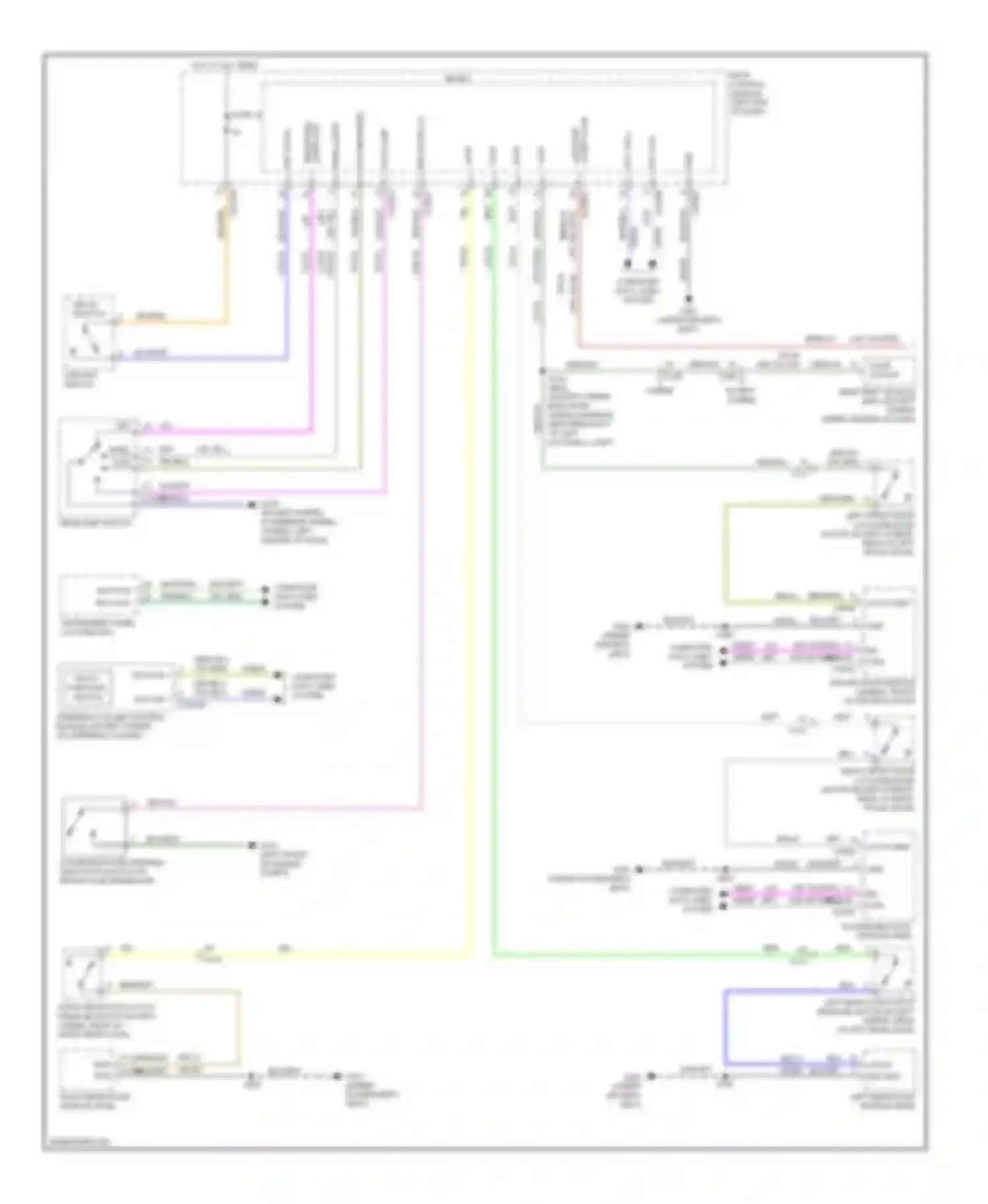Wiring diagram yel/blu for Lincoln MKZ II (2012-2016) (12 of 49)