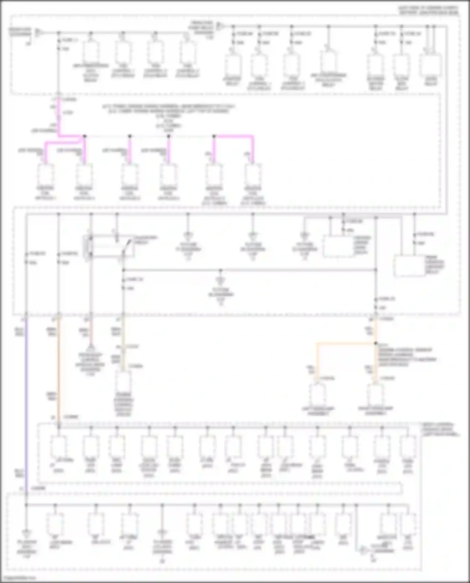 Car Wiring Diagrams for Nautilus Lincoln I (2018-2024): Power distribution circuit (2 of 7)