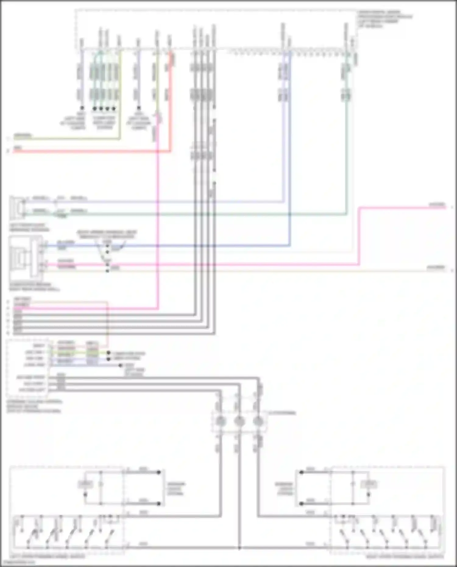 Car Wiring Diagrams for Nautilus Lincoln I (2018-2024): Radio circuit, 13 speakers (2 of 3)