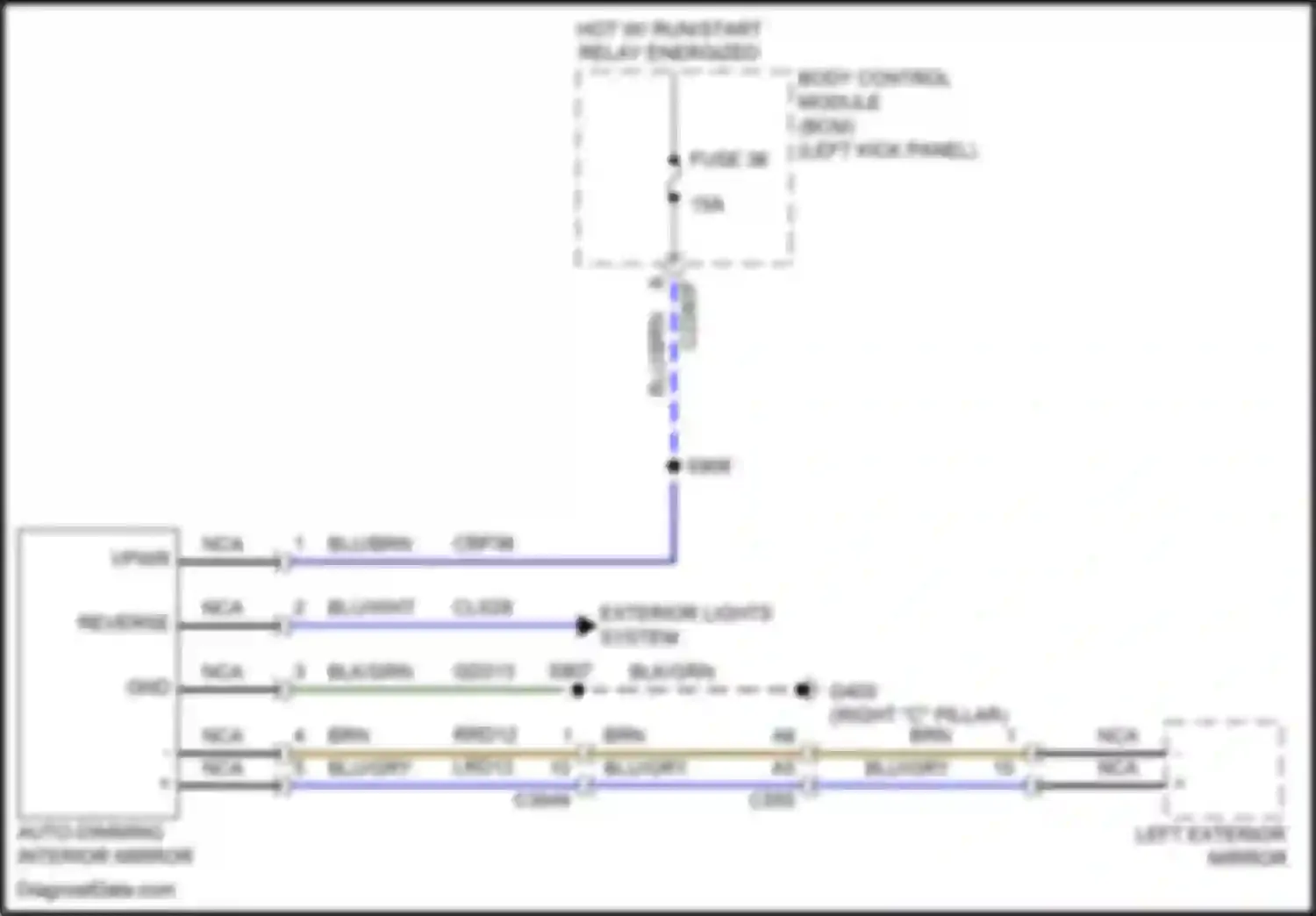Wiring diagram blu/gry for Lincoln Nautilus I (2018-2024) (7 of 45)