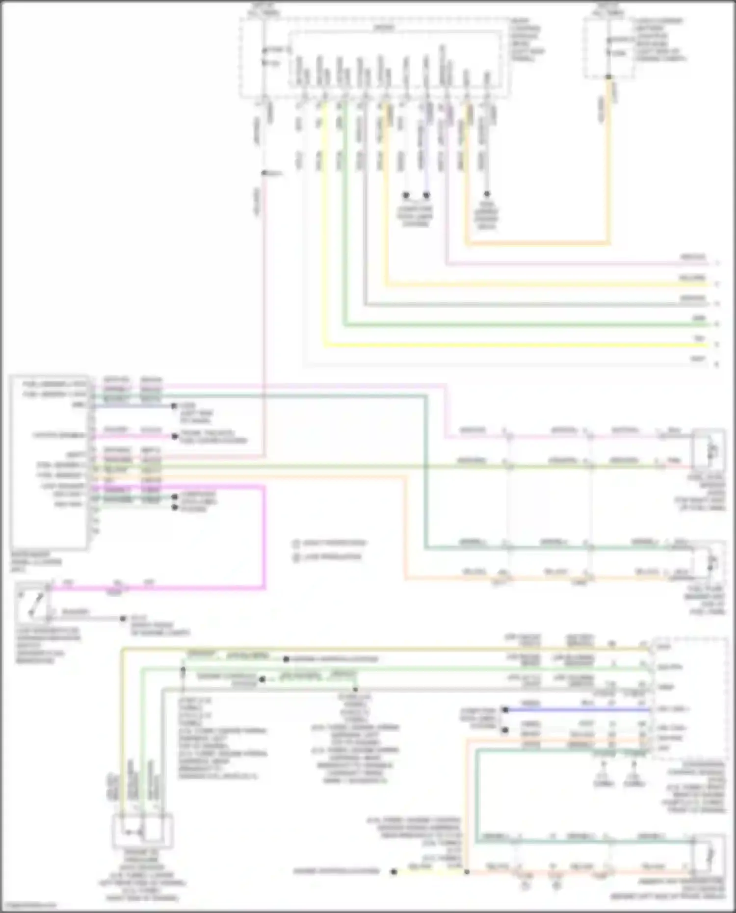 Wiring diagram brake fluid for Lincoln Nautilus I (2018-2024) (2 of 2)