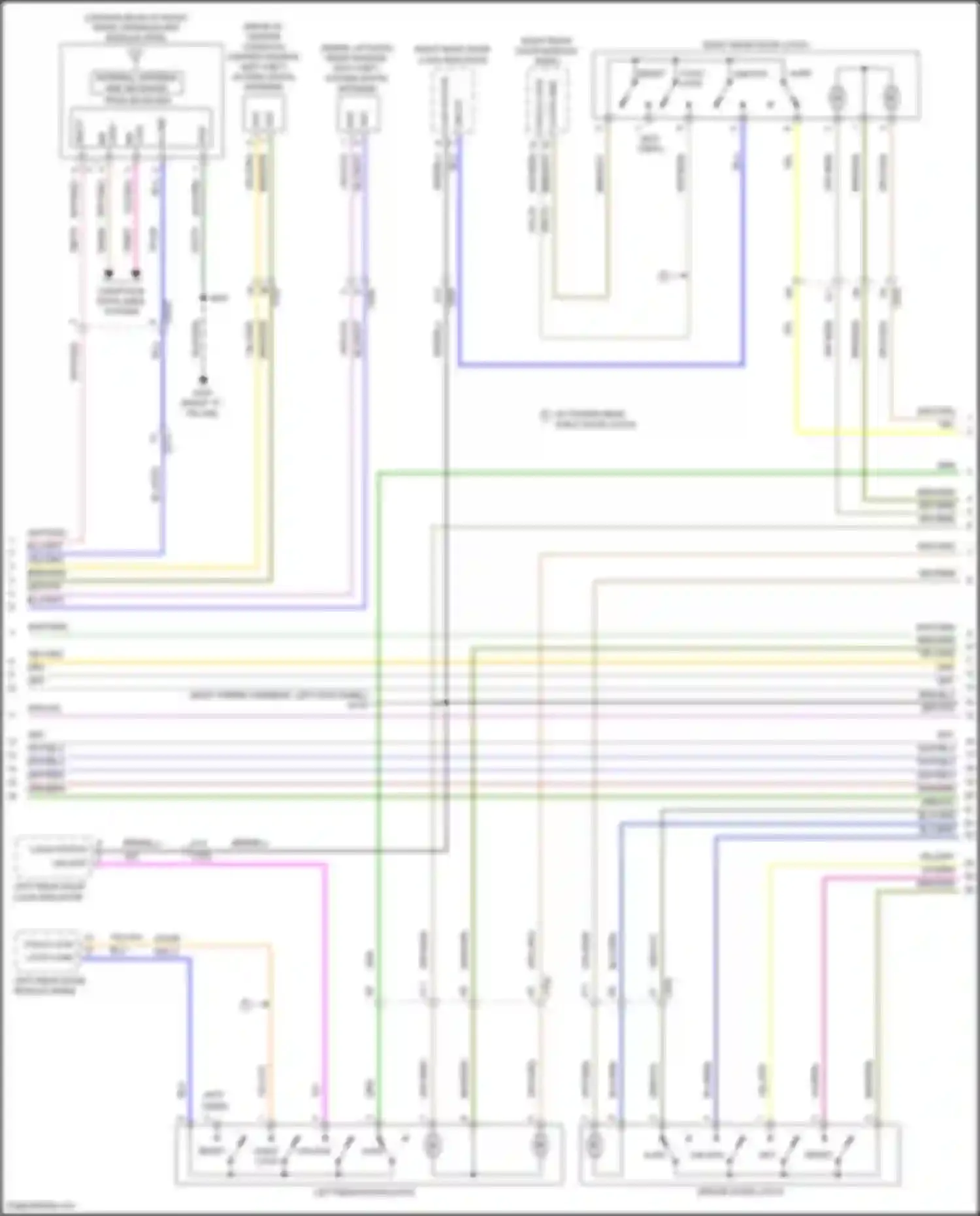 Wiring diagram child lock for Lincoln Nautilus I (2018-2024) (1 of 4)